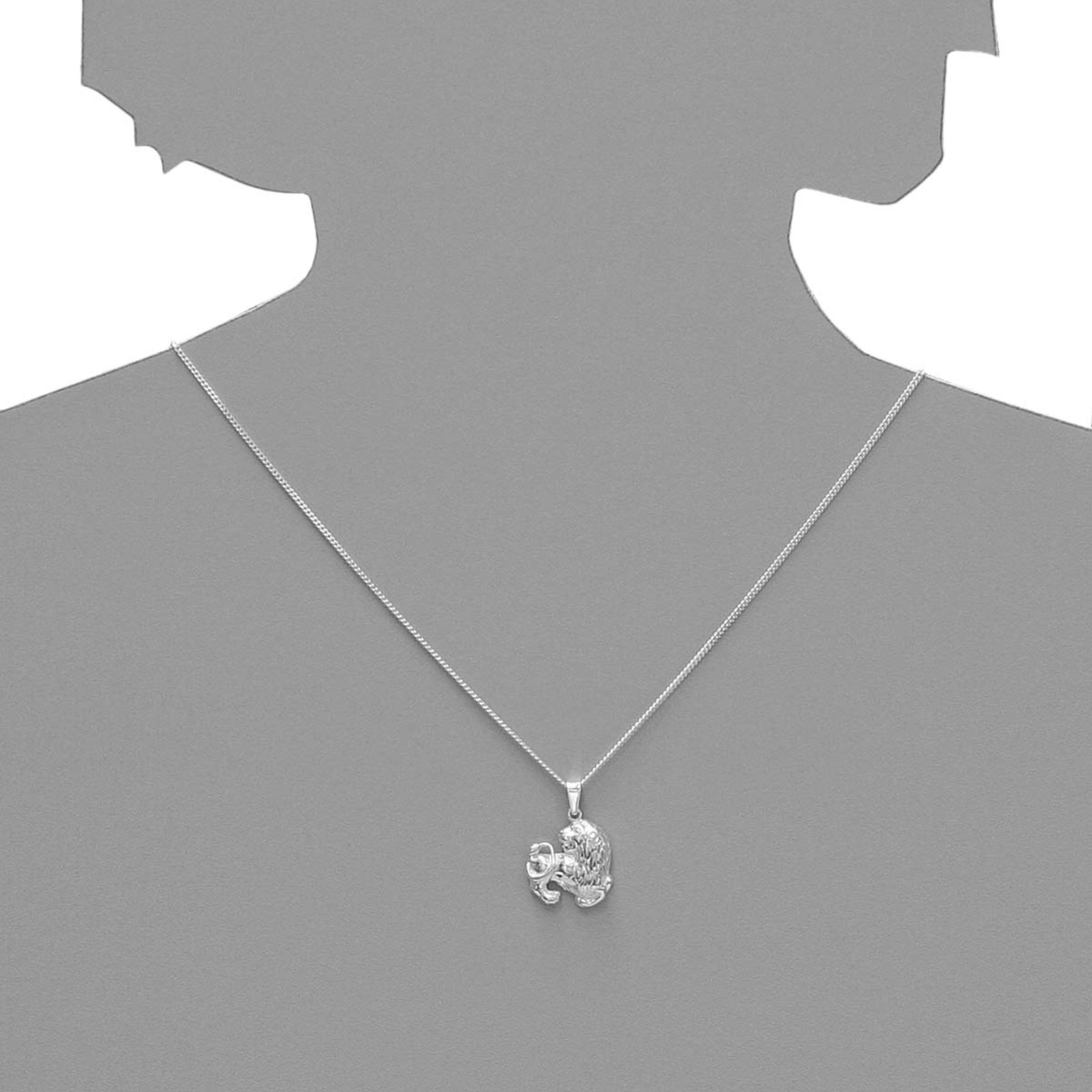 OSTSEE-SCHMUCK Kettenanhänger »- Tierkreiszeichen Löwe - Silber 925/000 -,«