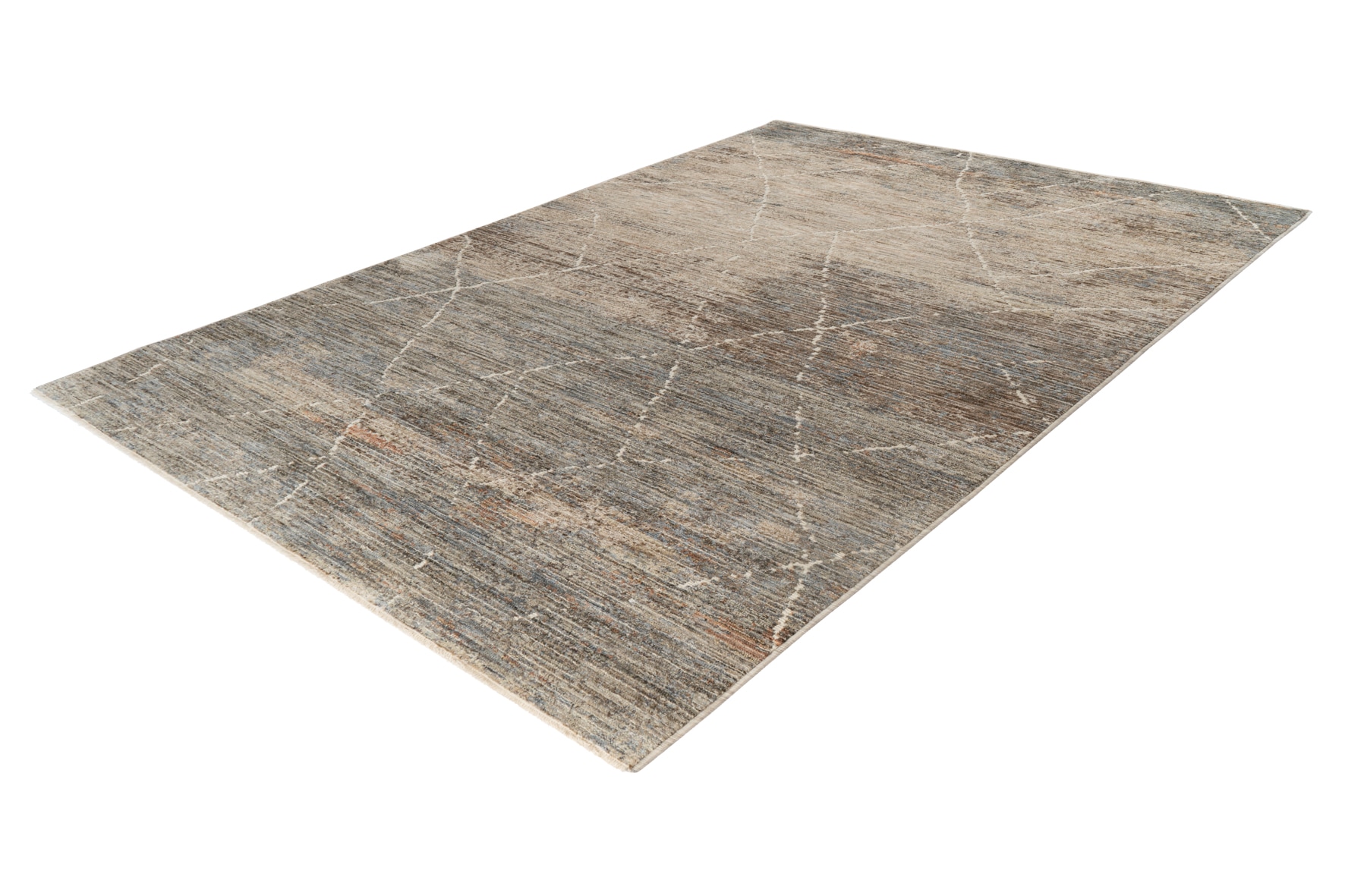 Obsession Teppich »My Everest 420« rechteckig 7 mm Höhe abstraktes Rauten Muster, mit Fransen, Vintagedesign