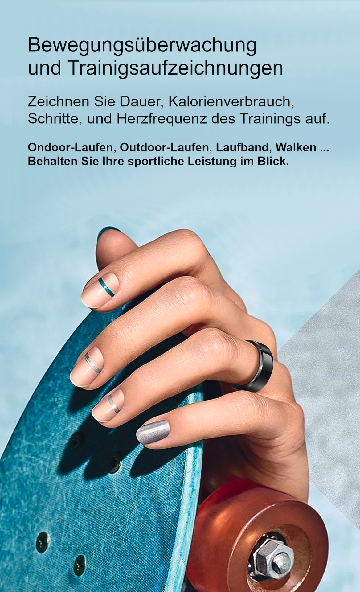 felixx Activity Tracker »Smart Ring SR6-Schwarz-Größe 10 (62,1mm)«