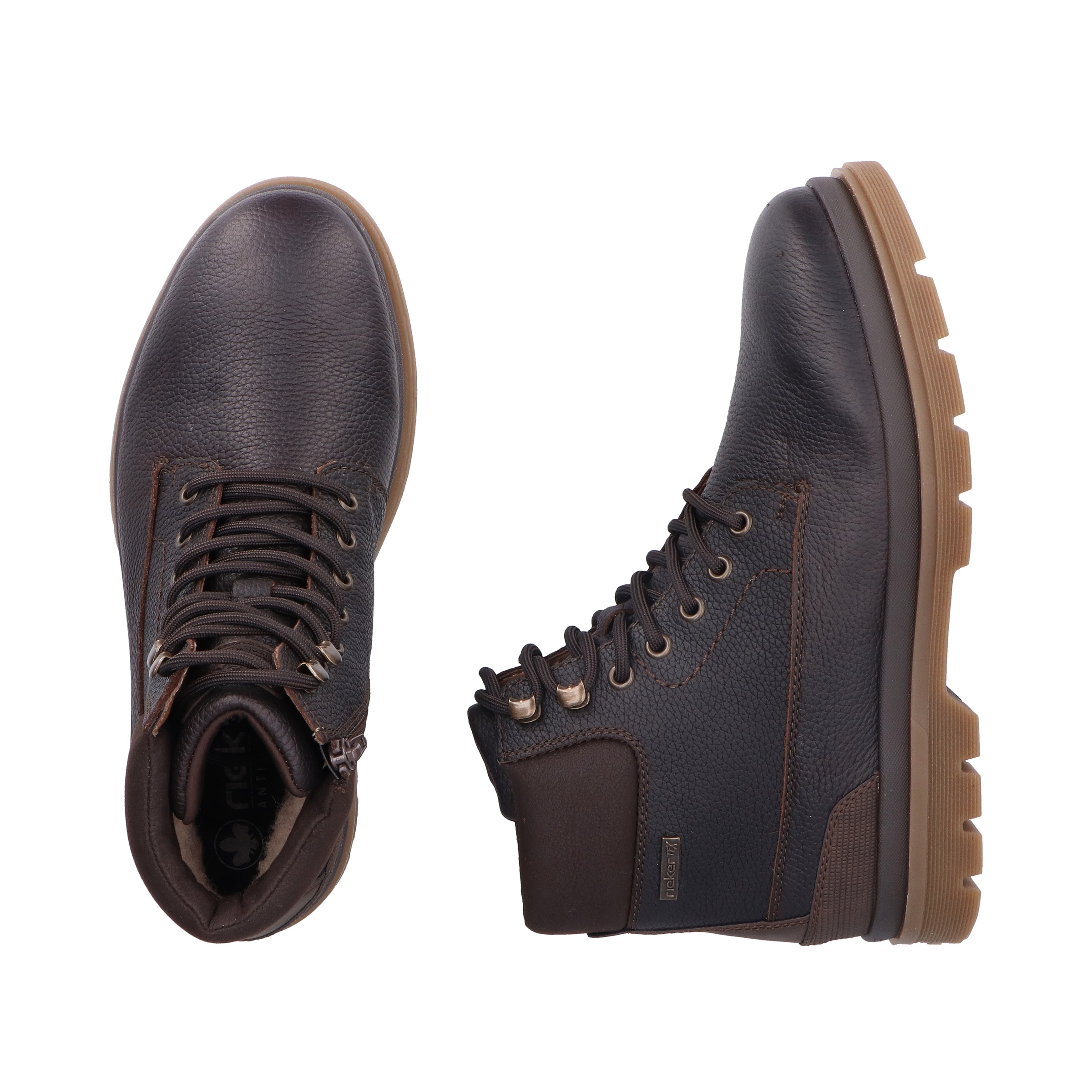 Rieker Winterstiefelette  Winterboots, Schnürboots, Profilsohle, mit riekerTEX-Membran