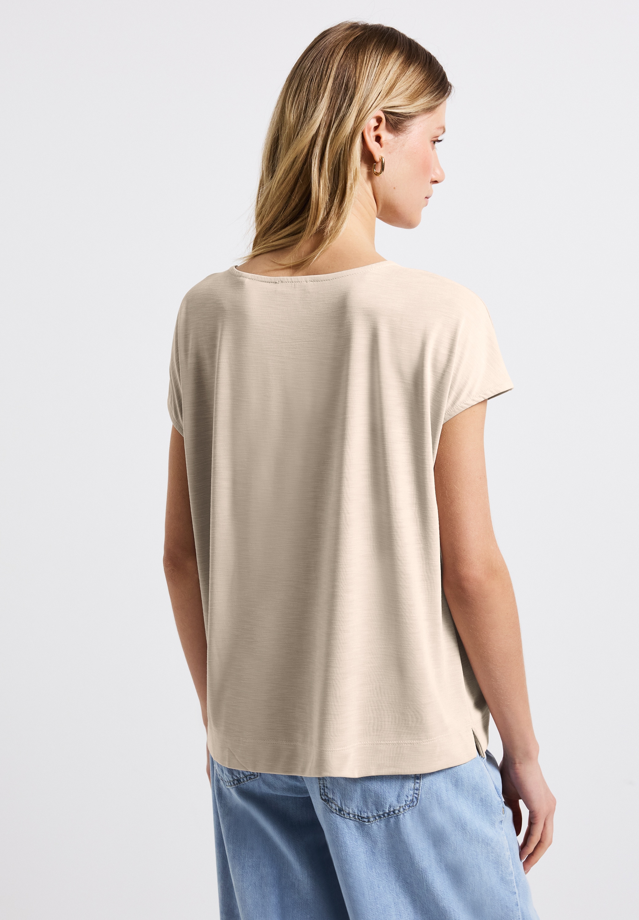 STREET ONE T-Shirt, mit Wording aus Schmucksteinen