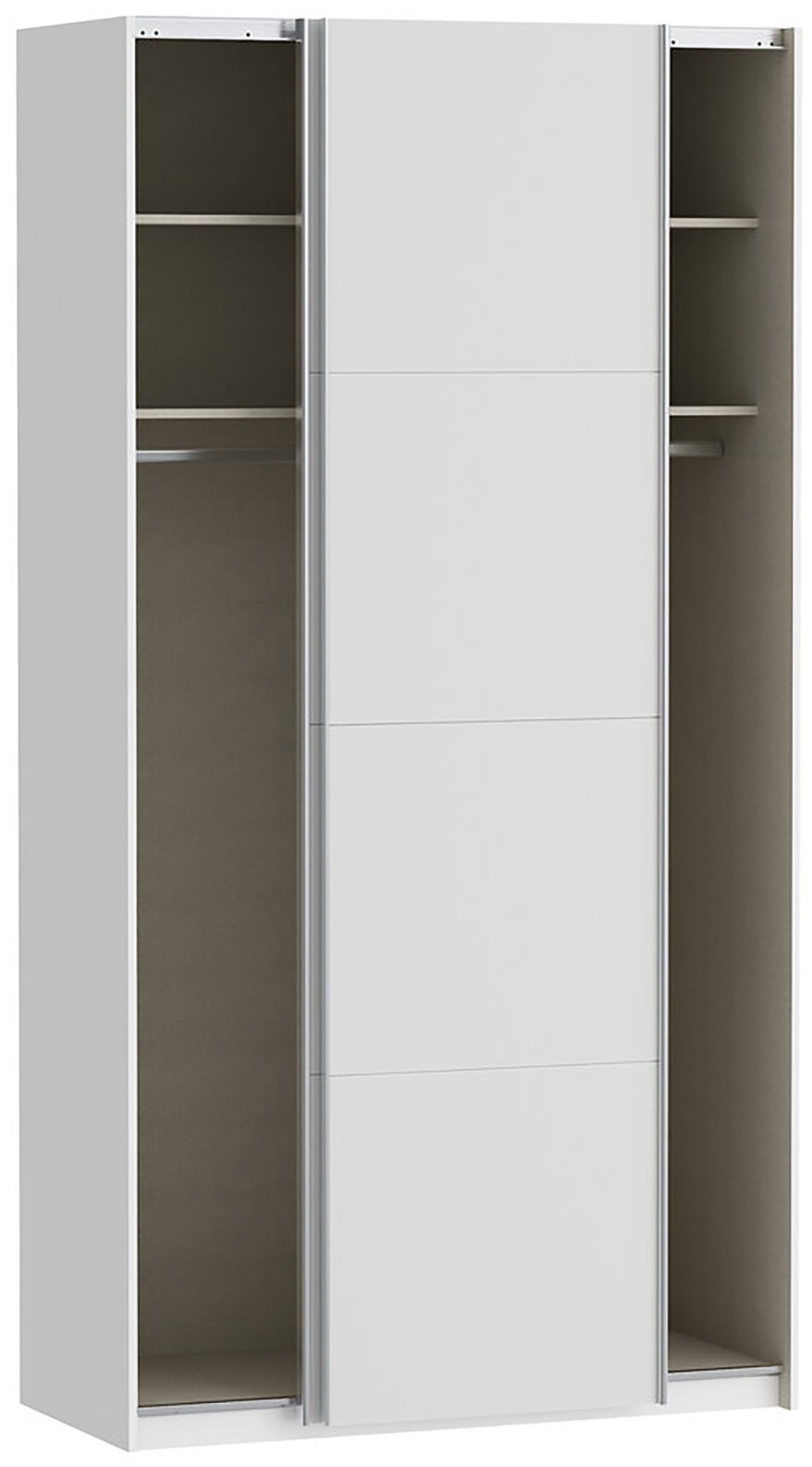 FORTE Schwebetürenschrank »Fittio, Made in Europe, 2 Schiebetüren, modernes Design«, Höhe 2,35 mtr, stehende Montage