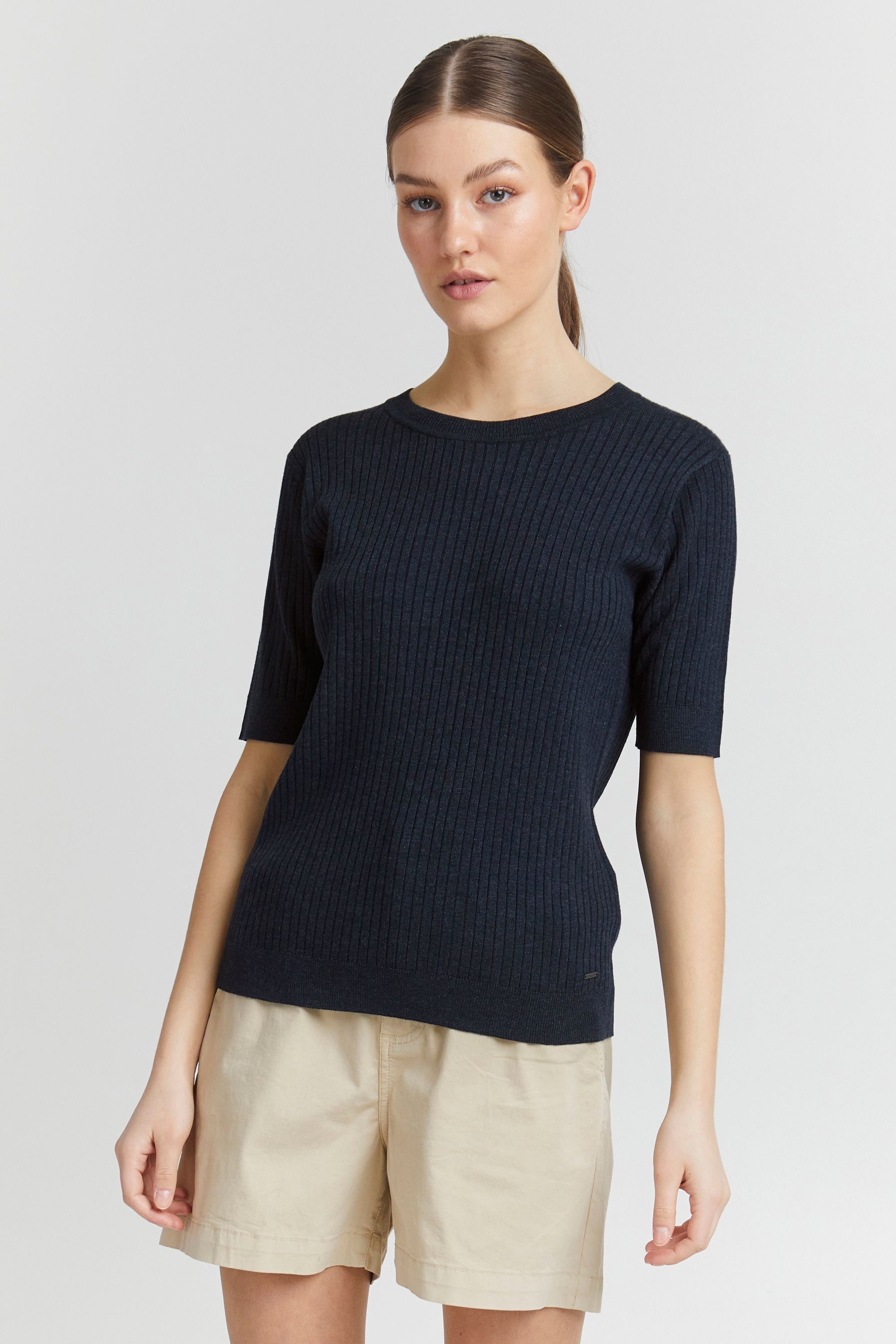 OXMO Kurzarmshirt »Strickkurzarmpullove OXRiona«