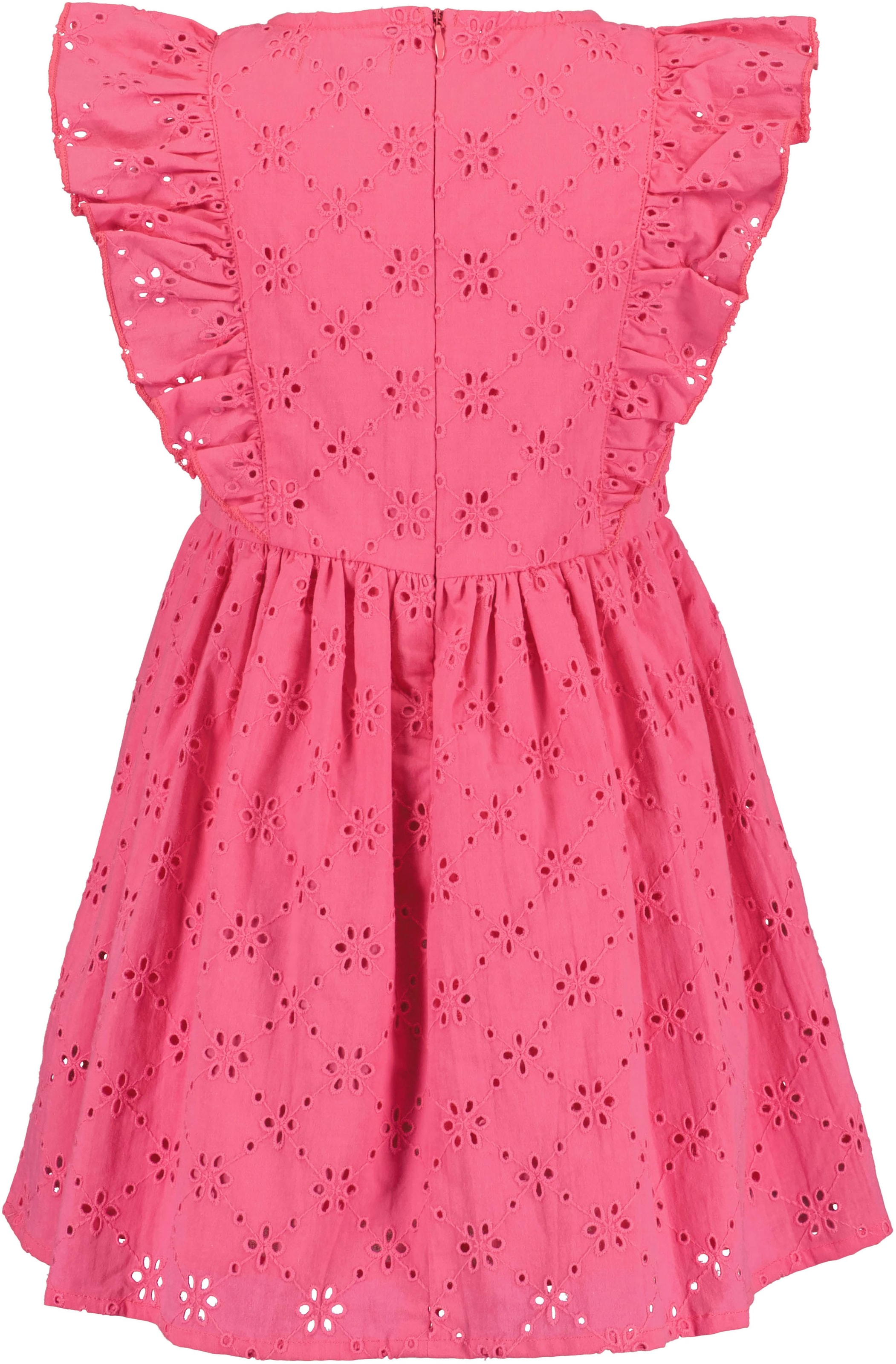 Blue Seven Sommerkleid 1 tlg. tlg. mit Volants und toller Lochstickerei