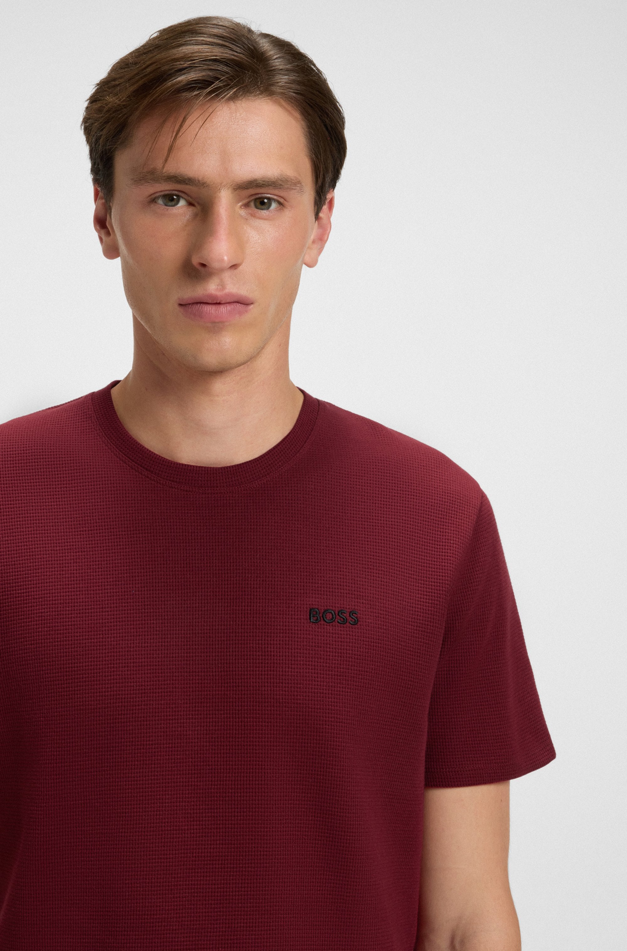 BOSS Pyjamaoberteil »Waffle T-Shirt«