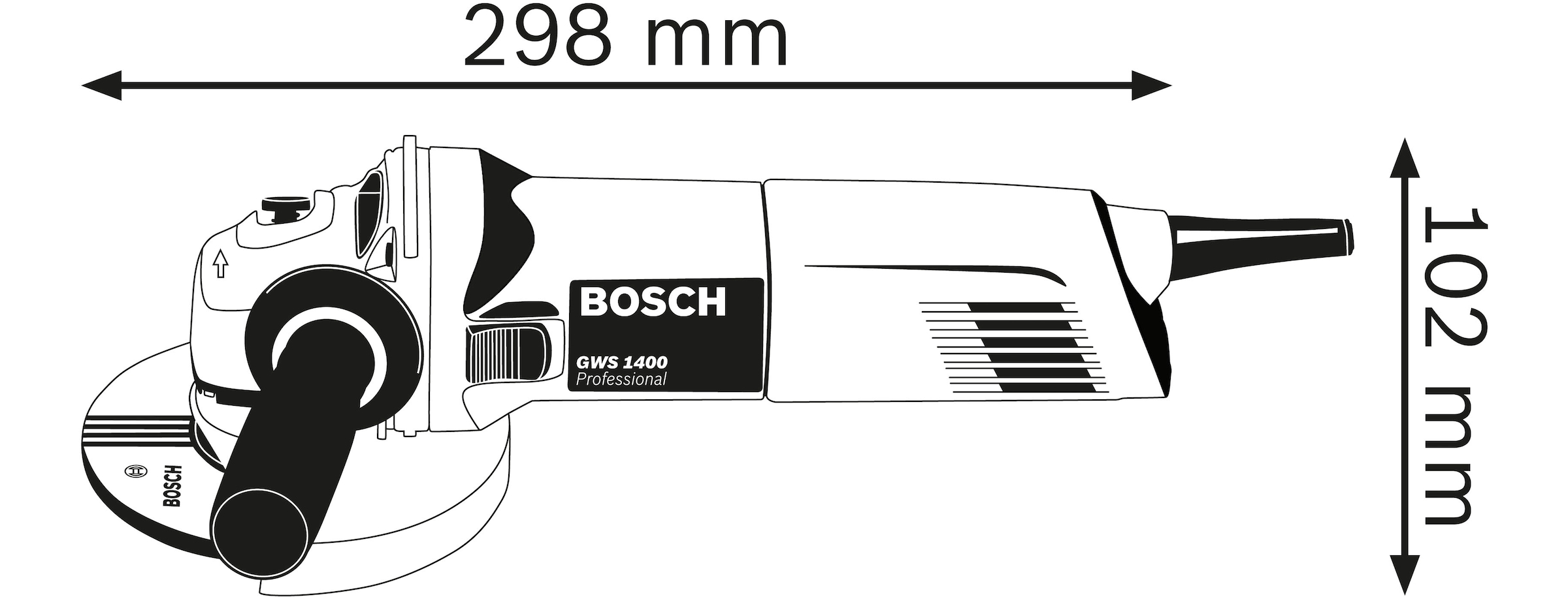 Bosch Professional Winkelschleifer »»GWS 1400 PROFESSIONAL««