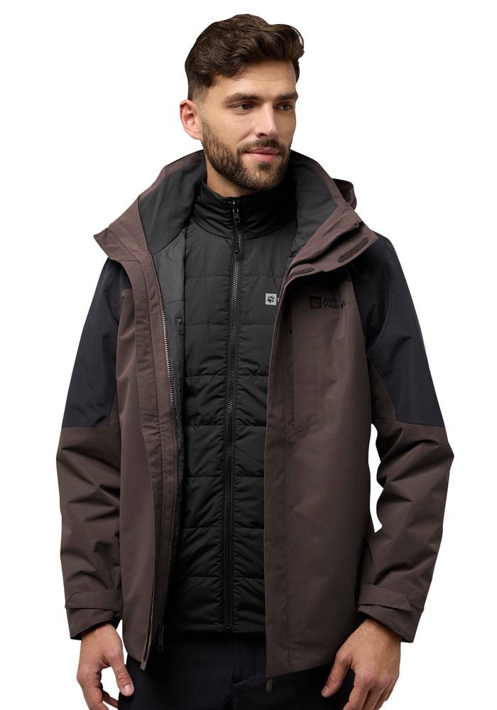 Jack Wolfskin 3-in-1-Funktionsjacke »ROMBERG 3IN1 JKT M« mit Kapuze