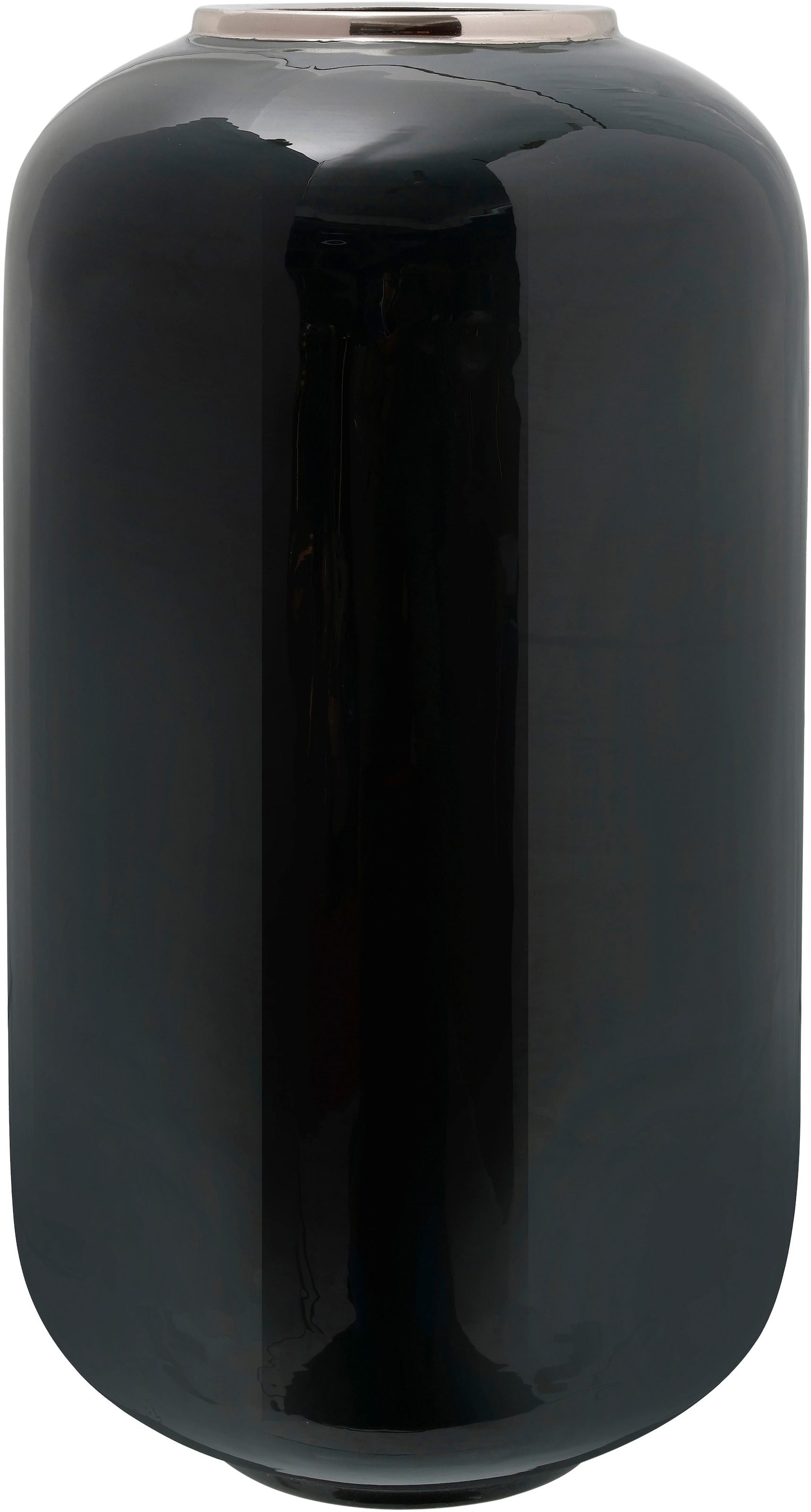 Vase Rond Déco Somyu 48cm Vert & Argent