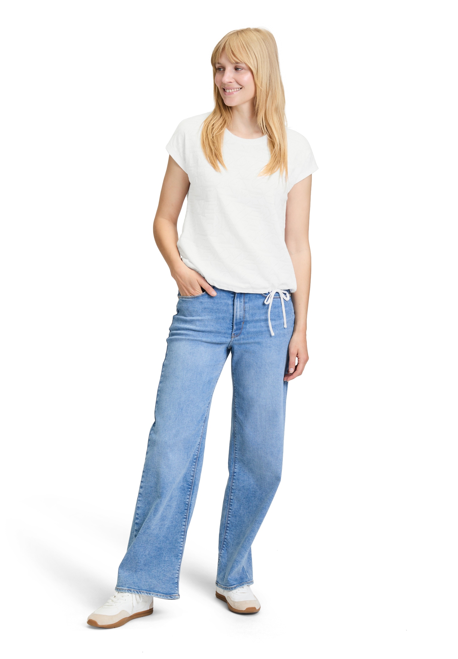 Betty Barclay Kurzarmshirt »Strukturshirt mit Tunnelzug«