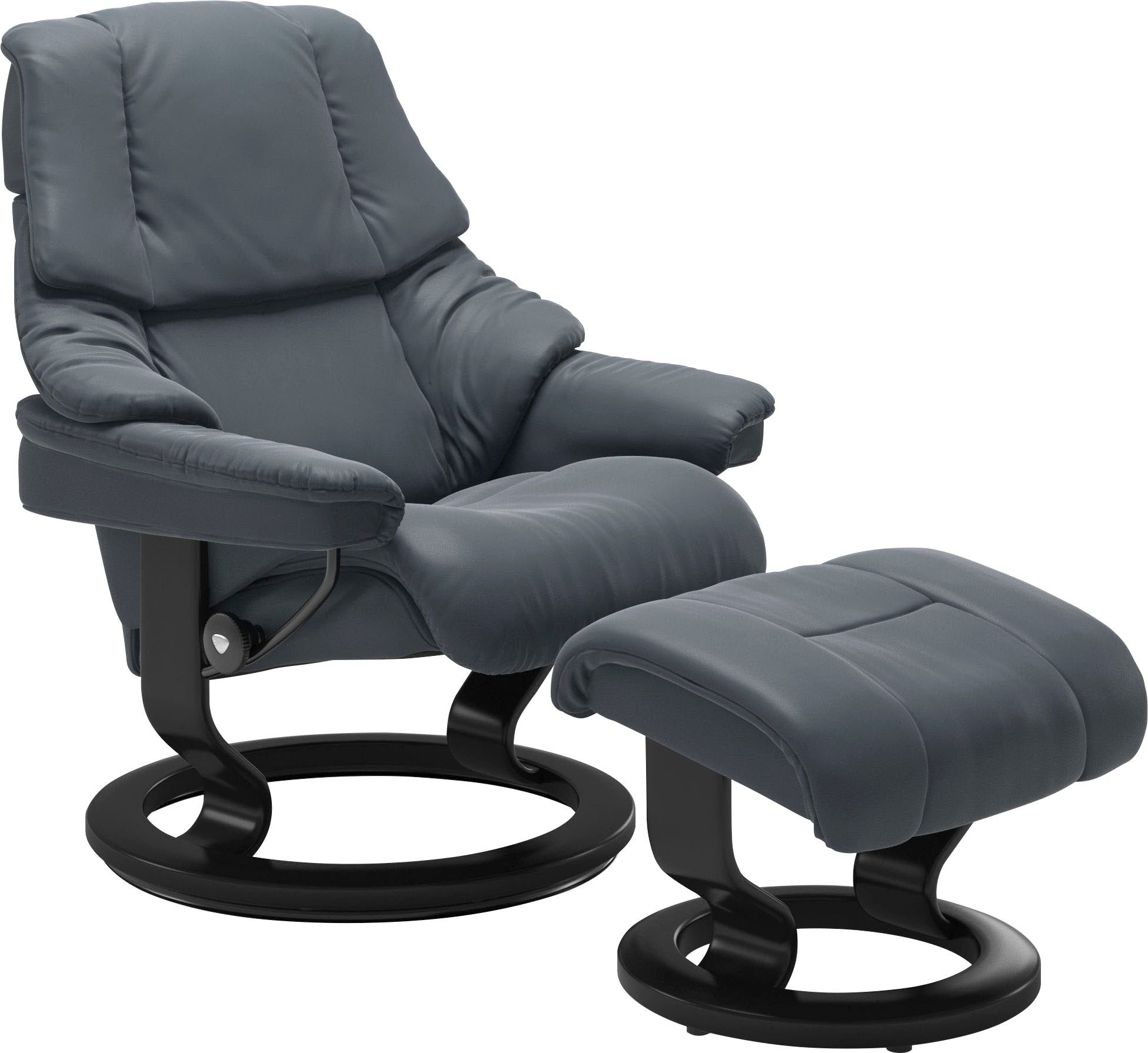 Stressless® Relaxsessel-Set »Reno«, mit Hocker, mit Classic Base, Größe S, M & L, Gestell Schwarz