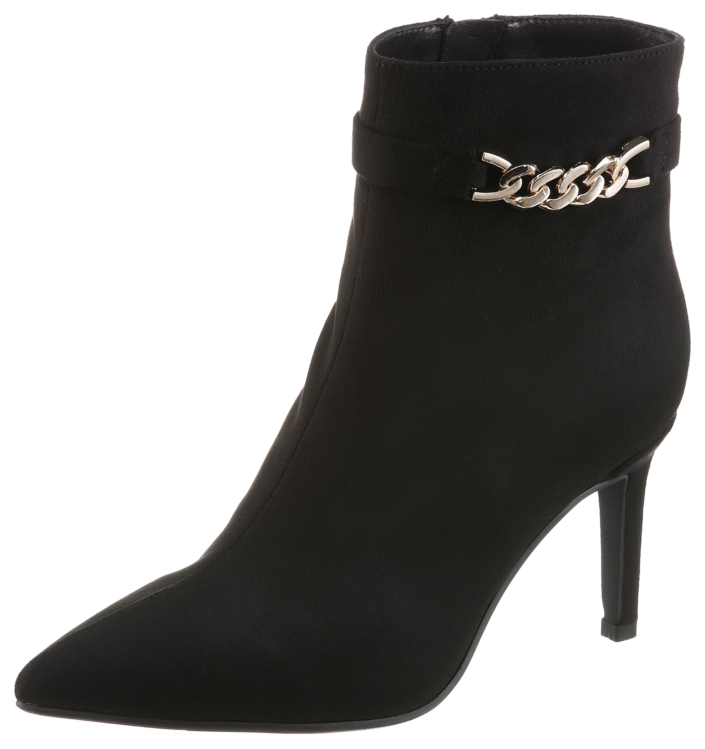 Aniston SHOES Stiefelette  Ankle Boots mit goldener Zierkette - NEUE KOLLEKTION