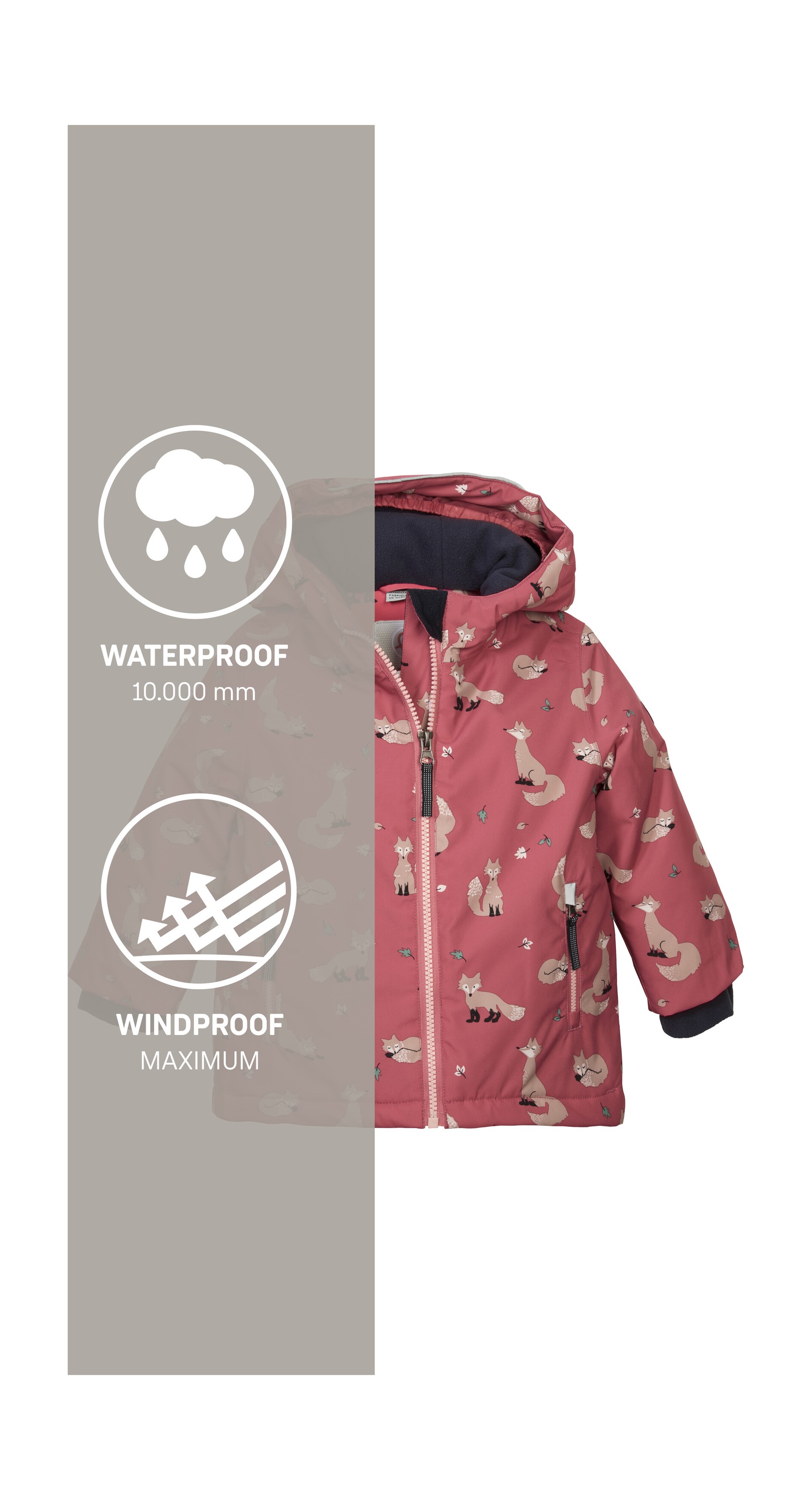 first instinct by killtec Skijacke »FISW 29 MNS SKI JCKT« Wasserdichte Jacke mit verlängerbaren Ärmeln und stylischem Print