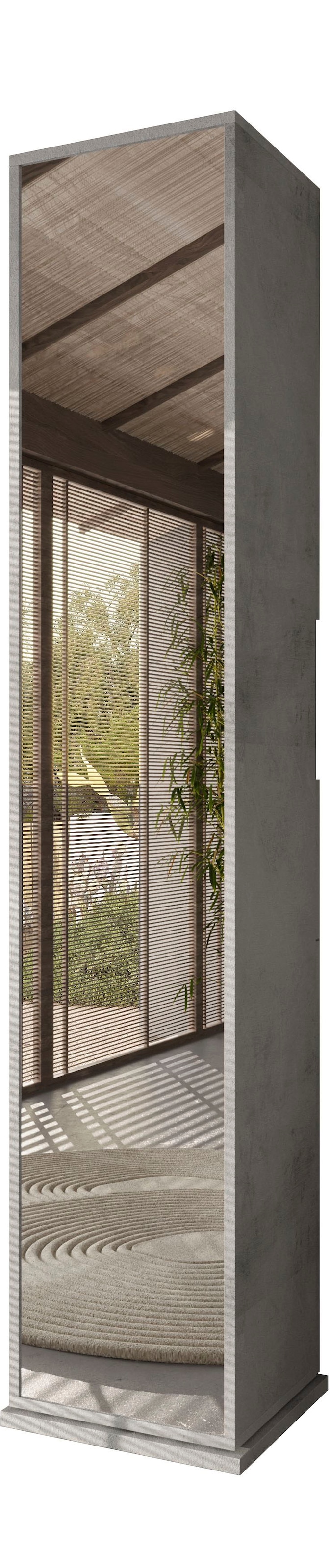 welltime Hochschrank »Hamburg Höhe 185 cm, Breite 35/37 cm, Badschrank drehbar, 2 Türen,«, 1 Schubkasten, 1 offenes Fach, mit Spiegel, Metallhaken, Metallgriff