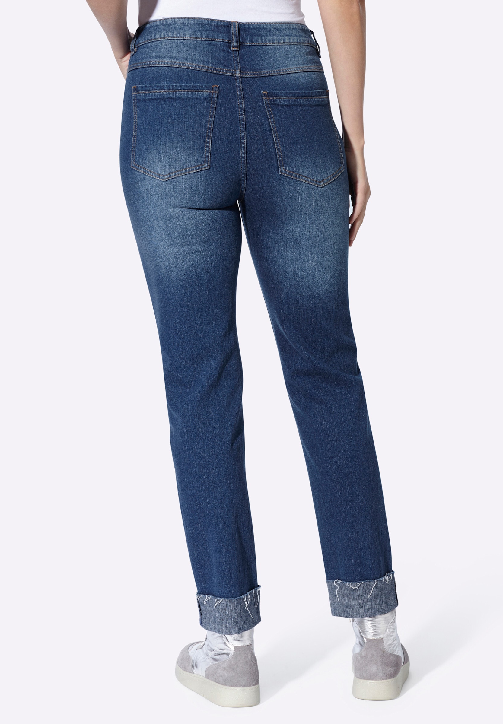 heine 5-Pocket-Jeans »Jeans 5-Pocket-Jeans mit Beinaufschlag«