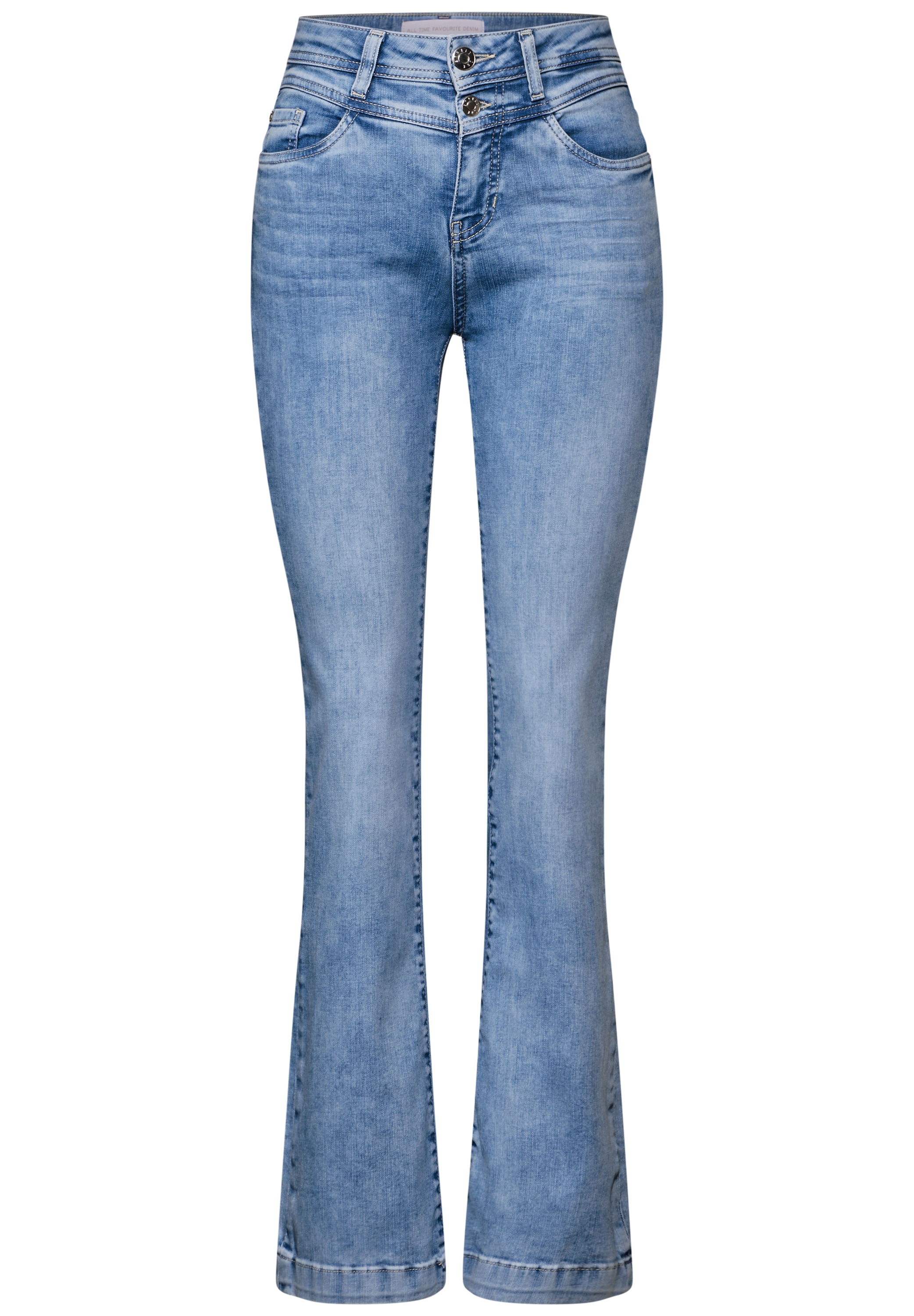 STREET ONE Bootcut-Jeans, im Five-Pocket Style