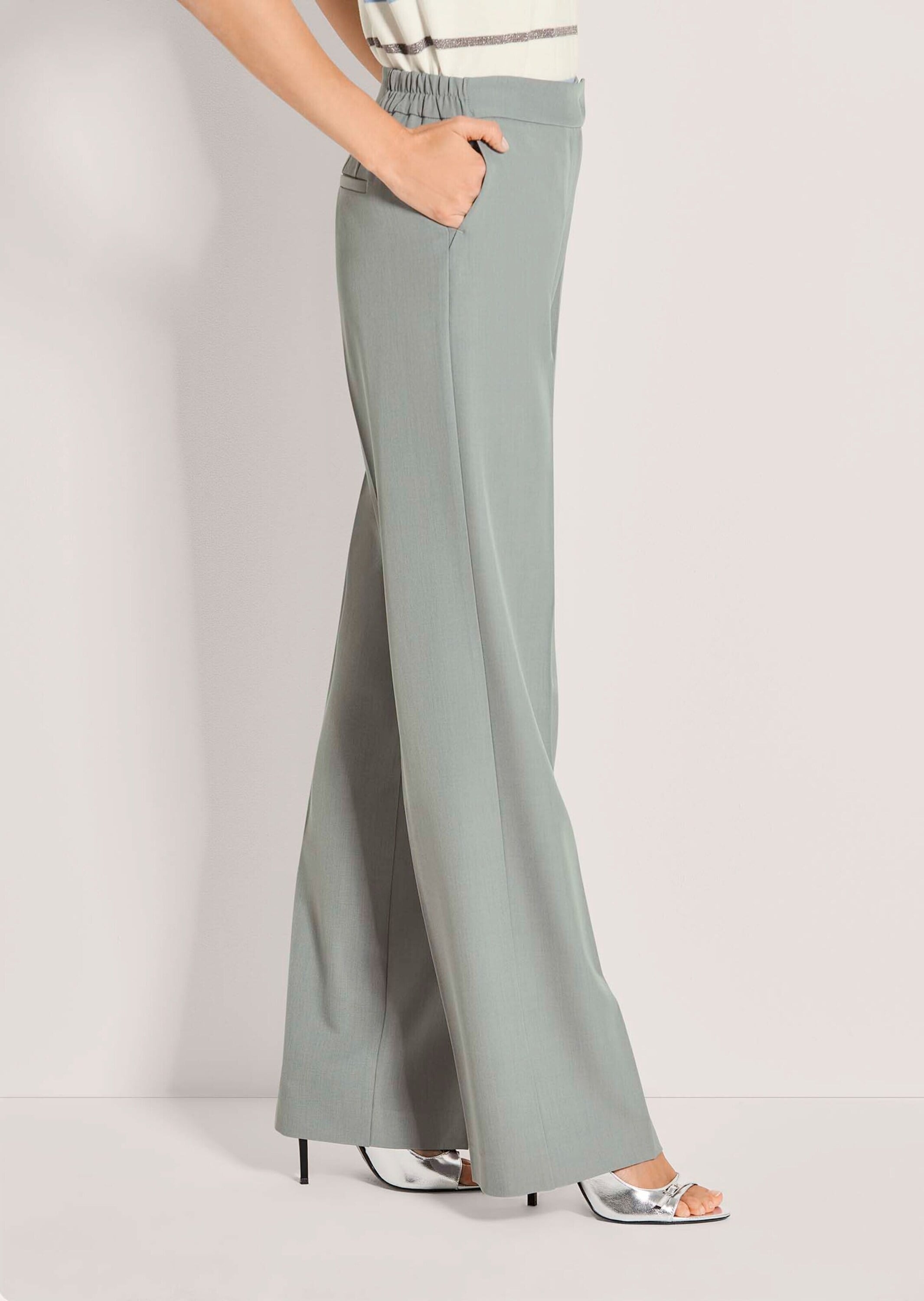 MADELEINE Stoffhose »Bügelfaltenhose Palazzohose mit Teildehnbund«