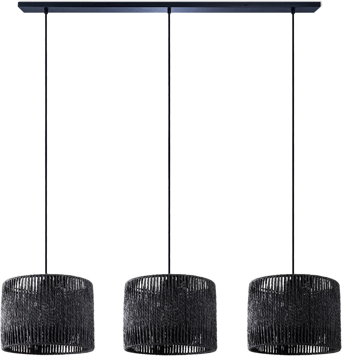 3 Lampenschirm »Boniat«, Korb Boho E27 Home online Jahren Geflochten Garantie Pendelleuchte Hängelampe mit Wohnzimmer XXL | Papier Paco 3 flammig-flammig, kaufen