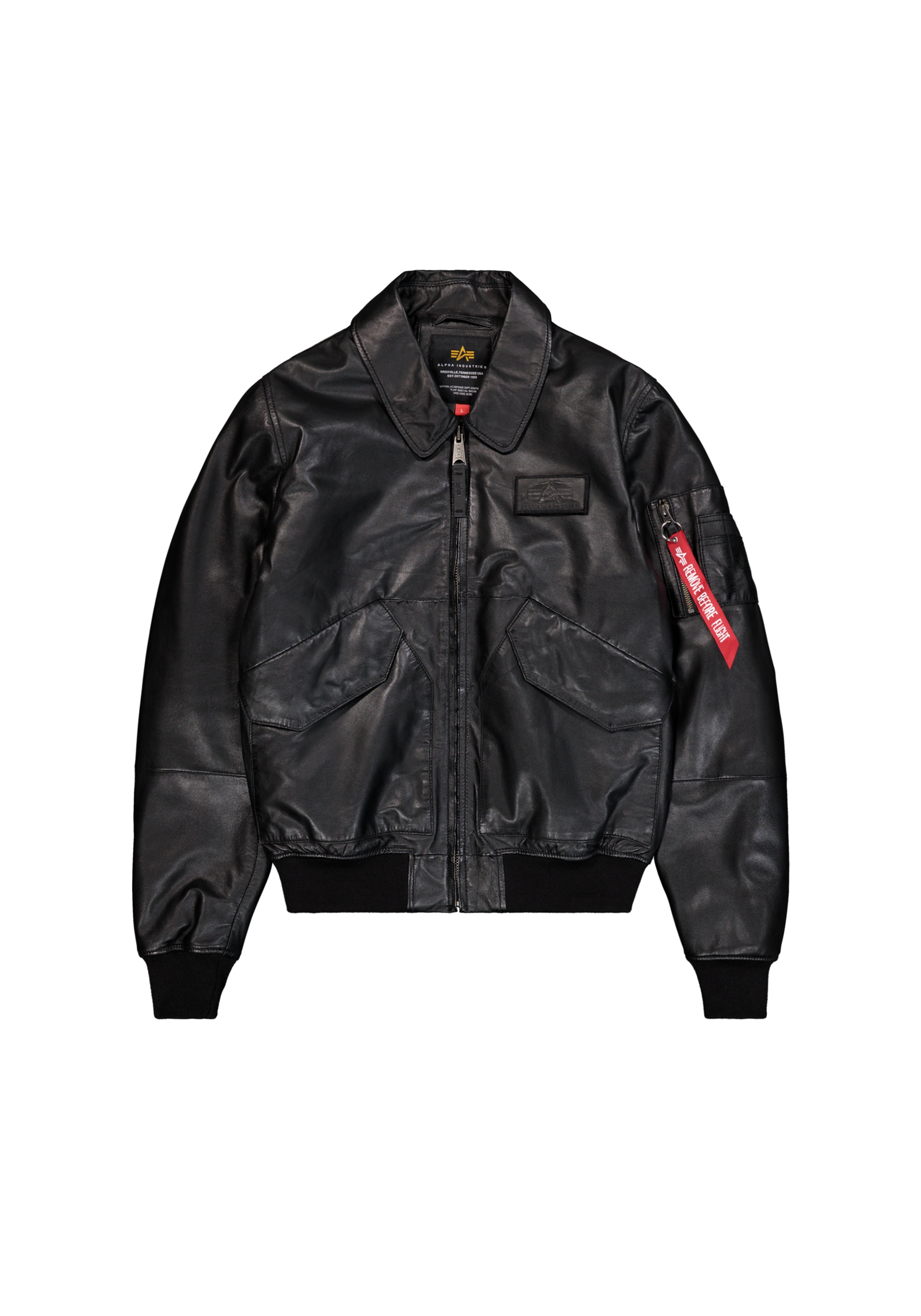 Alpha Industries Lederjacke »CWU-45/P Leather Slim«