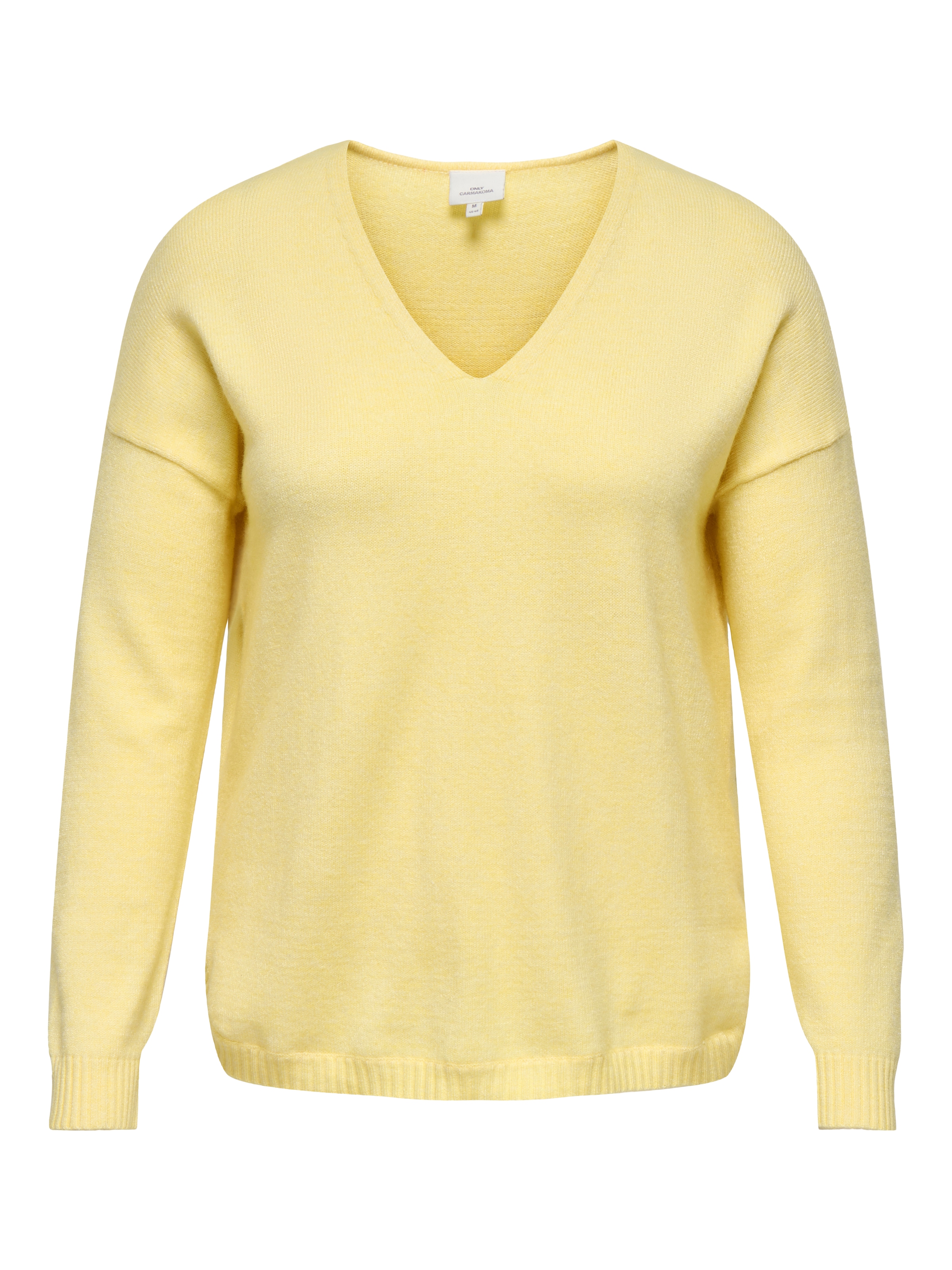 ONLY CARMAKOMA V-Ausschnitt-Pullover »CARMARGARETA LS PULLOVER KNT NOOS« Viskosemischung, regular fit
