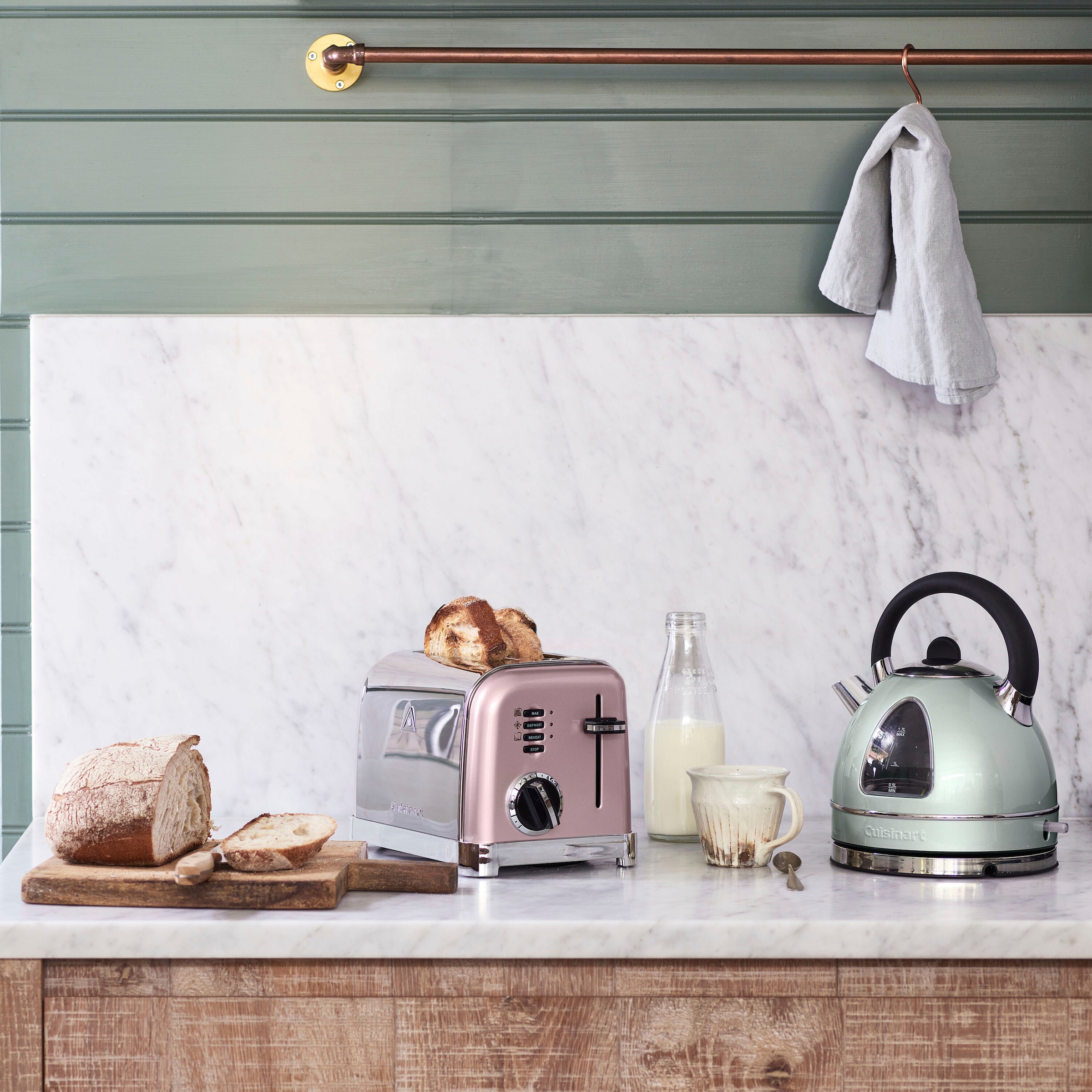 Cuisinart Toaster »CPT160PIE«, für 2 Scheiben, 900 W, extra breite Toastschlitze, Retro Design