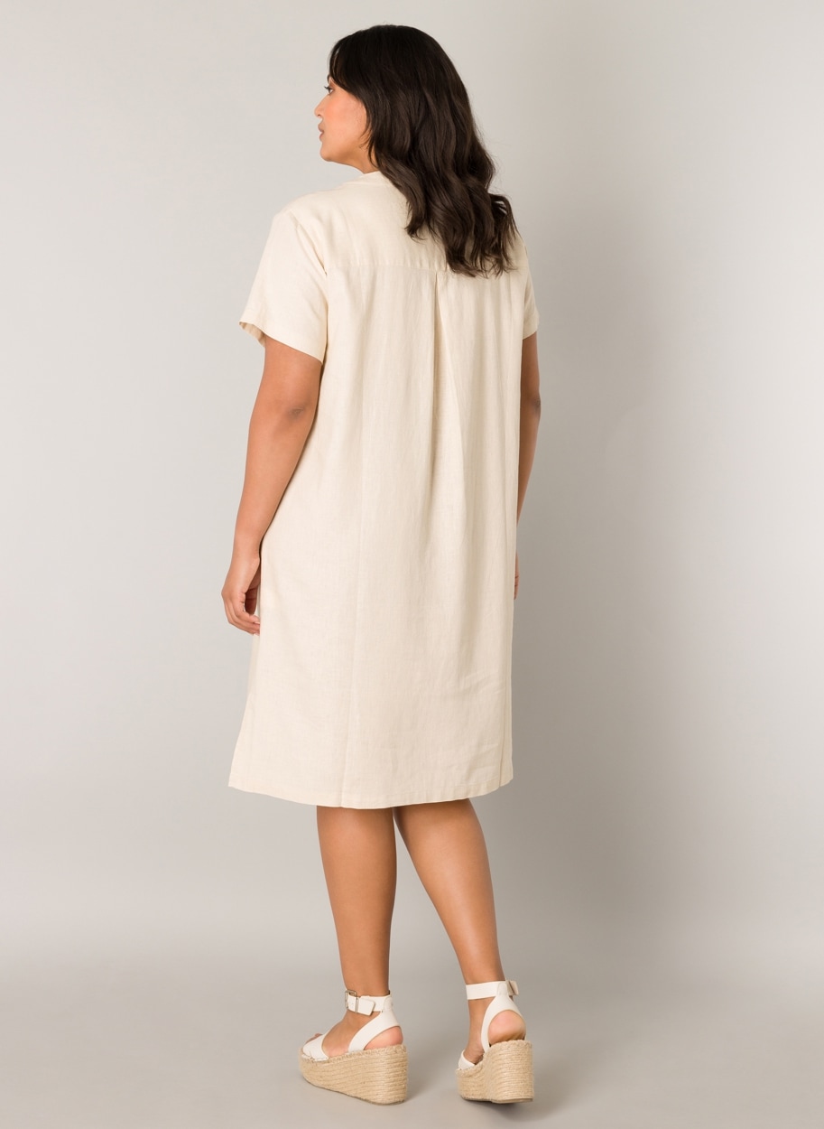Base Level Curvy Tunikakleid »Yacinthe« Sommerkleid mit Leinen