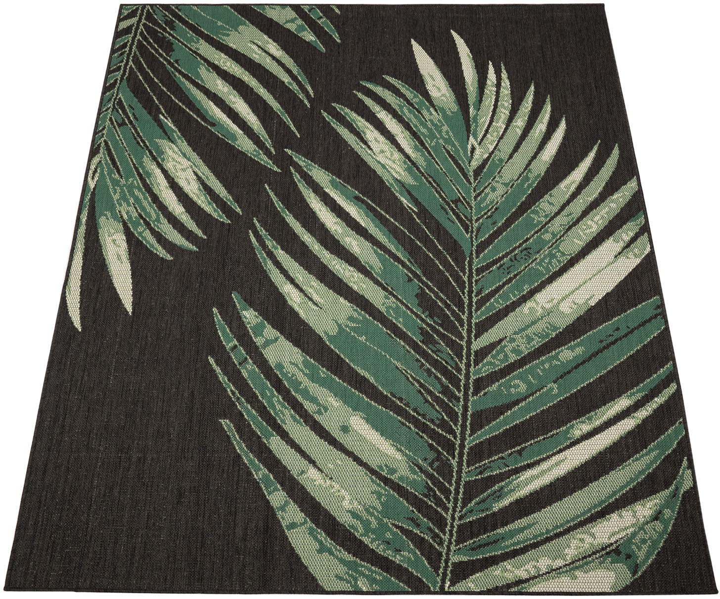 Grund Teppich »Aracea«, rechteckig, In- und Outdoor geeignet, Teppich im  Monstera-Design | Kurzflor-Teppiche