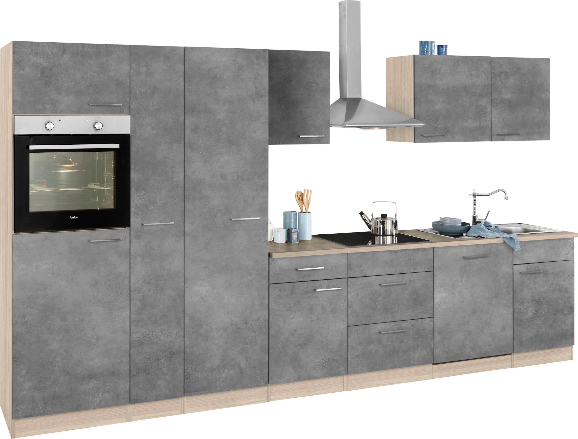 wiho Küchen Küchenzeile »Zell«, ohne E-Geräte, Breite 360 cm auf Rechnung  kaufen | Kochfeldumbauschränke