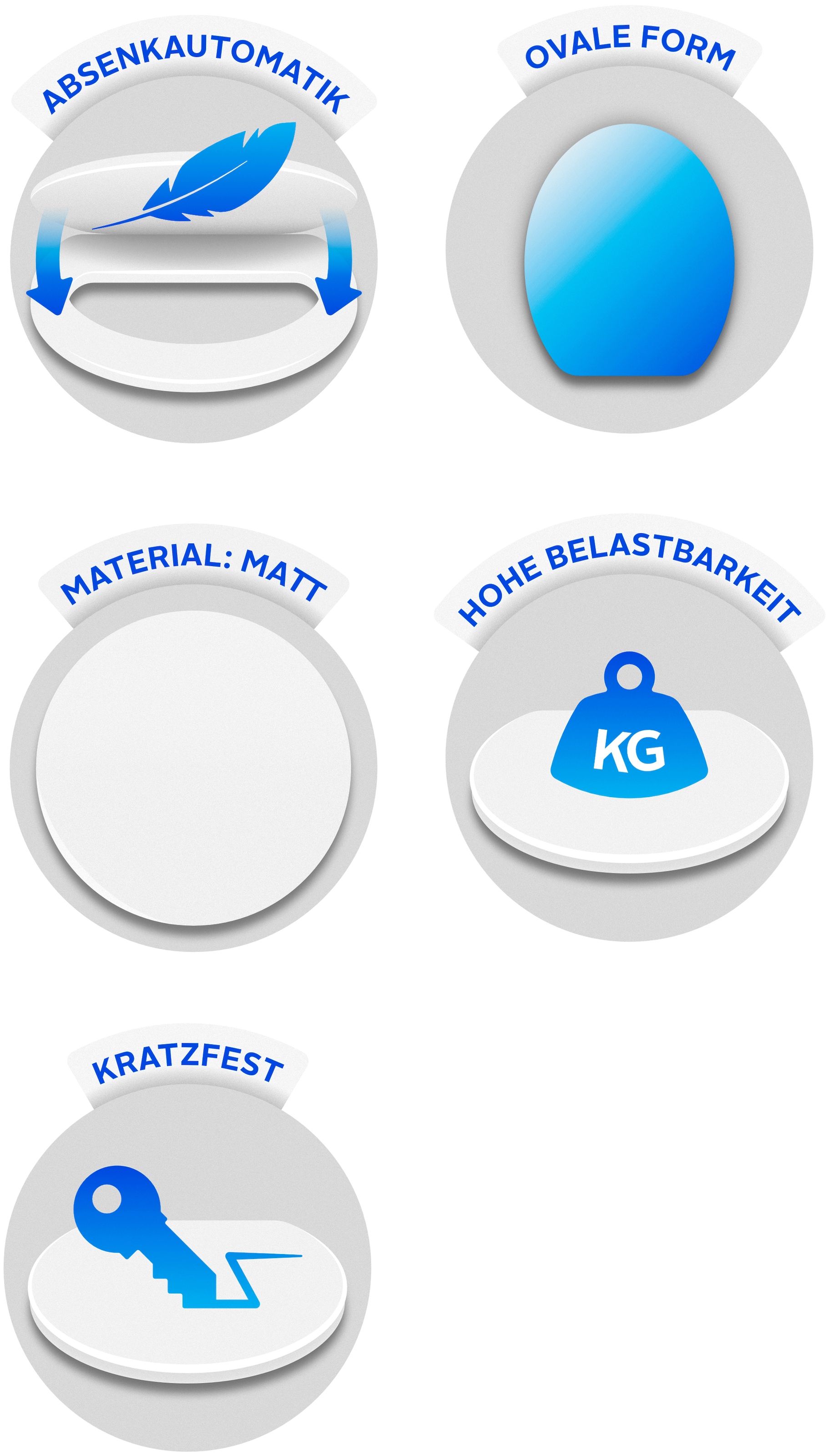 Schütte WC-Sitz »SEA STONE« mit Absenkautomatik und MDF Holzkern