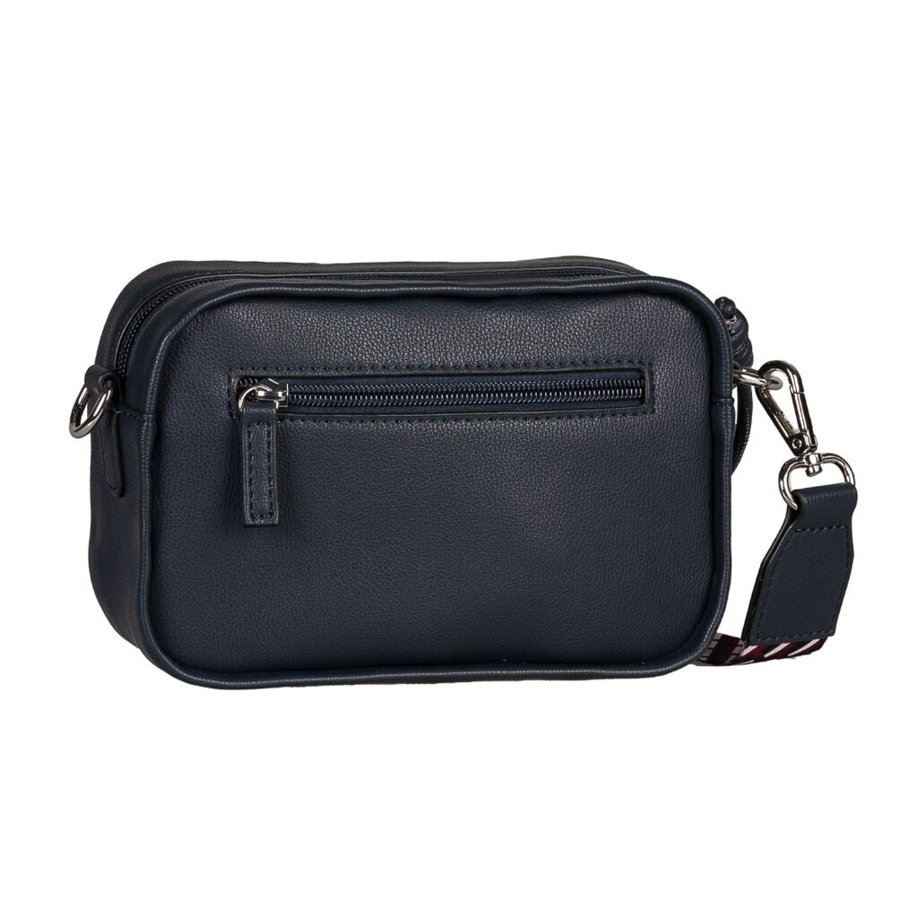 TOM TAILOR Umhängetasche »Tatiana« Damen Handtasche, Kamerabag, fein gewebter dreifarbiger Gurtband