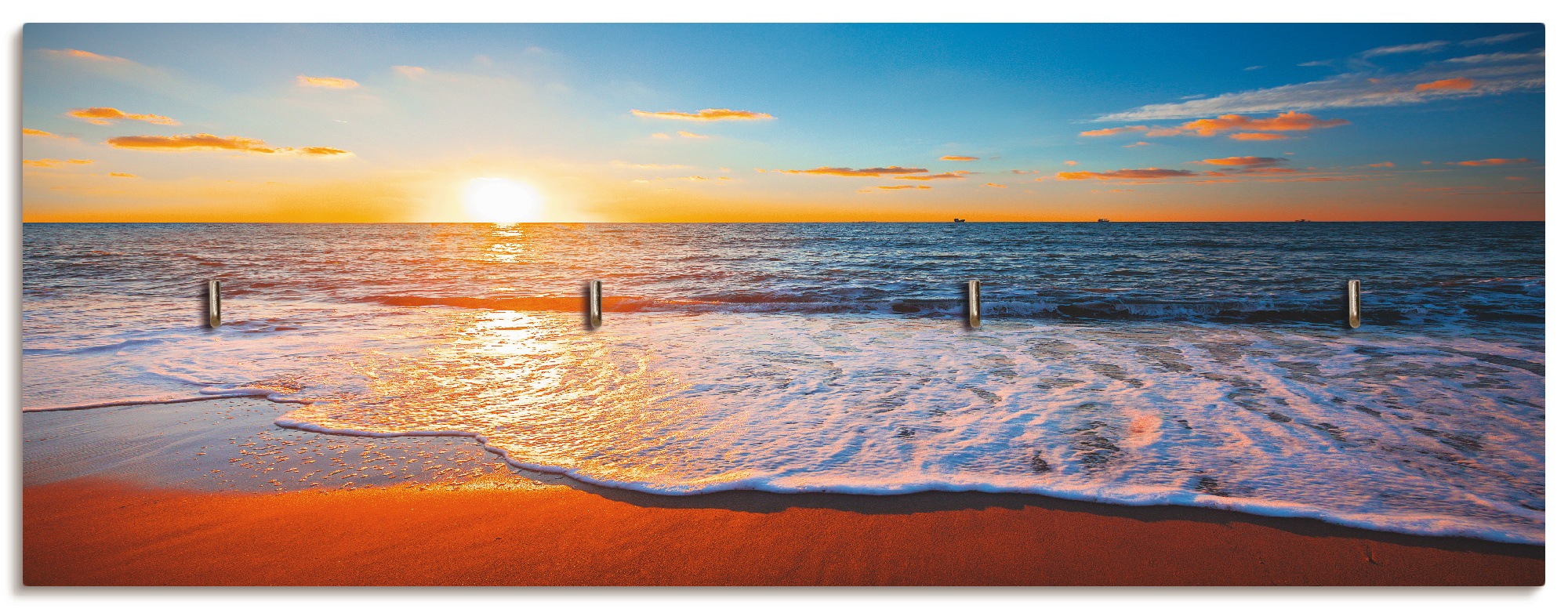 Artland Hakenleiste »Sonnenuntergang und das Meer«, MDF