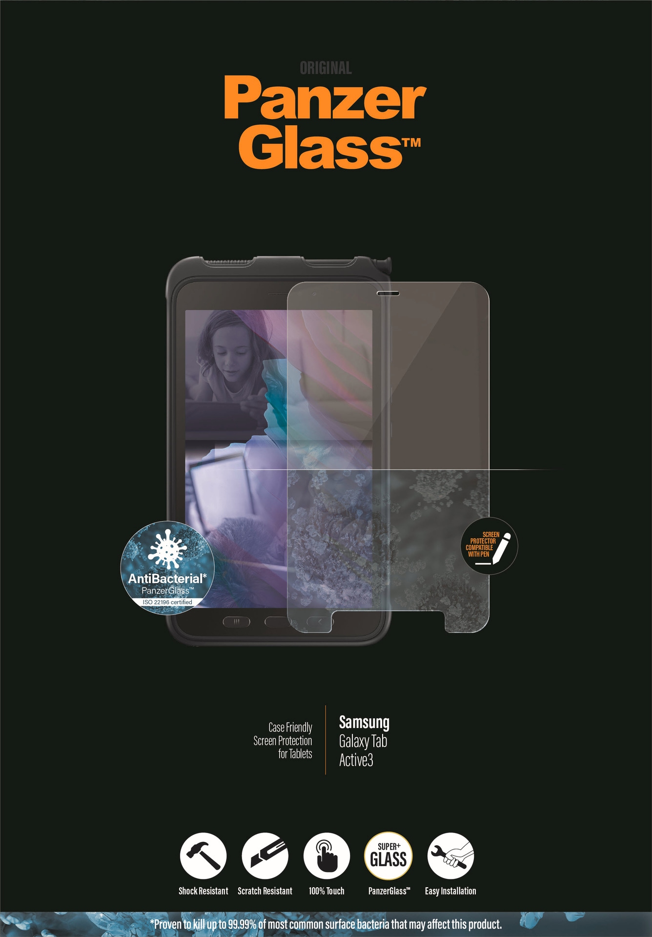 PanzerGlass Displayschutzfolie »Display-Schutzfolie«, für Samsung Galaxy Tab Active 3, Displayschutz