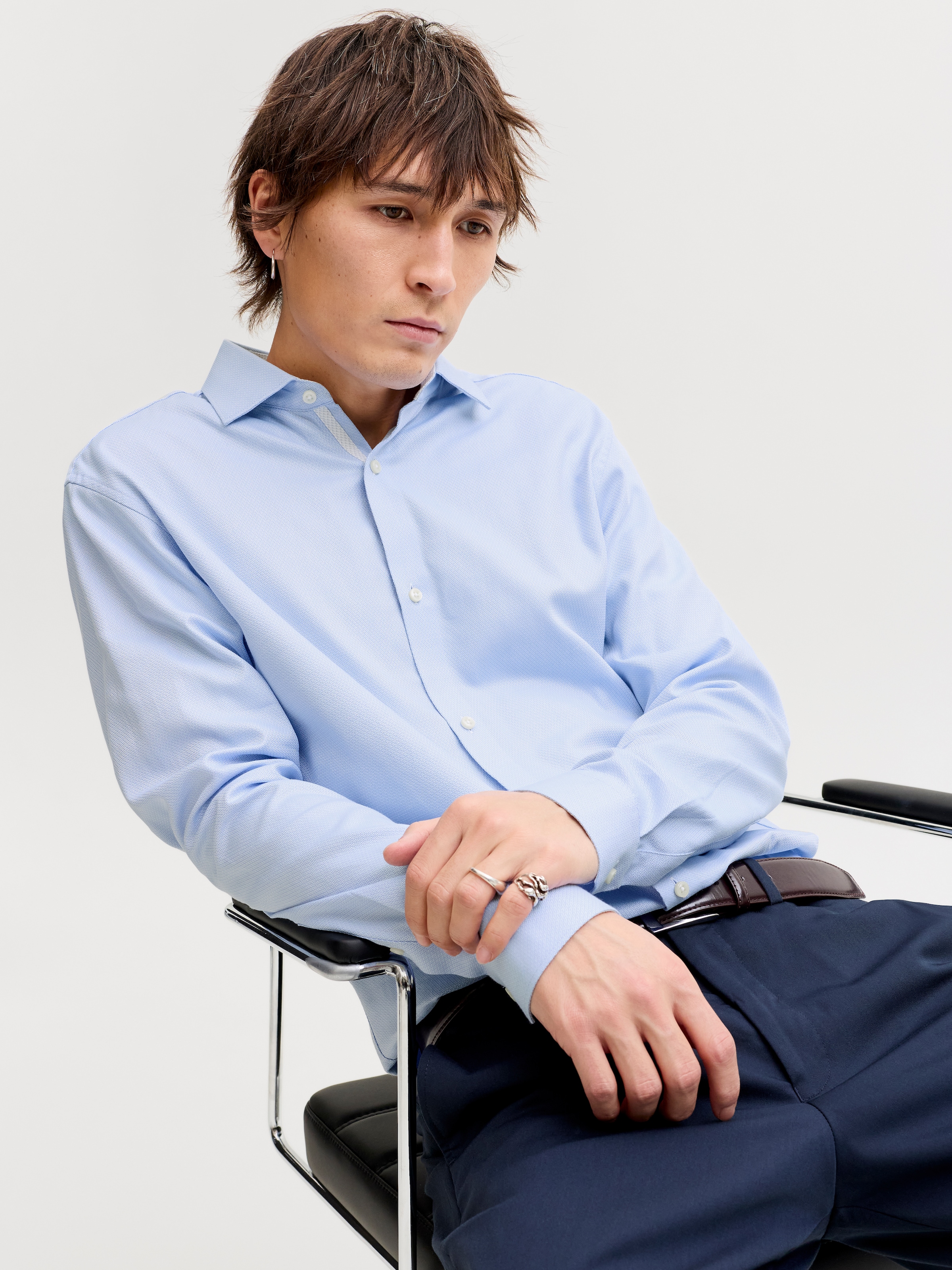 Jack & Jones Langarmhemd »JPRBLAPARKER DETAIL L/S SHIRT NOOS«