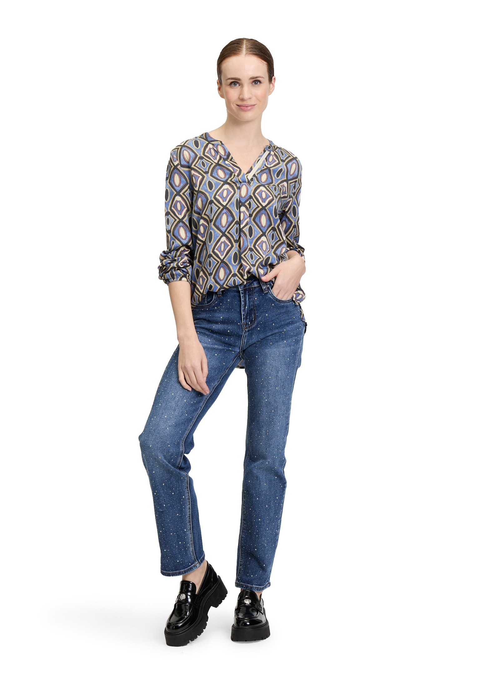 Cartoon Klassische Bluse »Blusenshirt mit Muster«