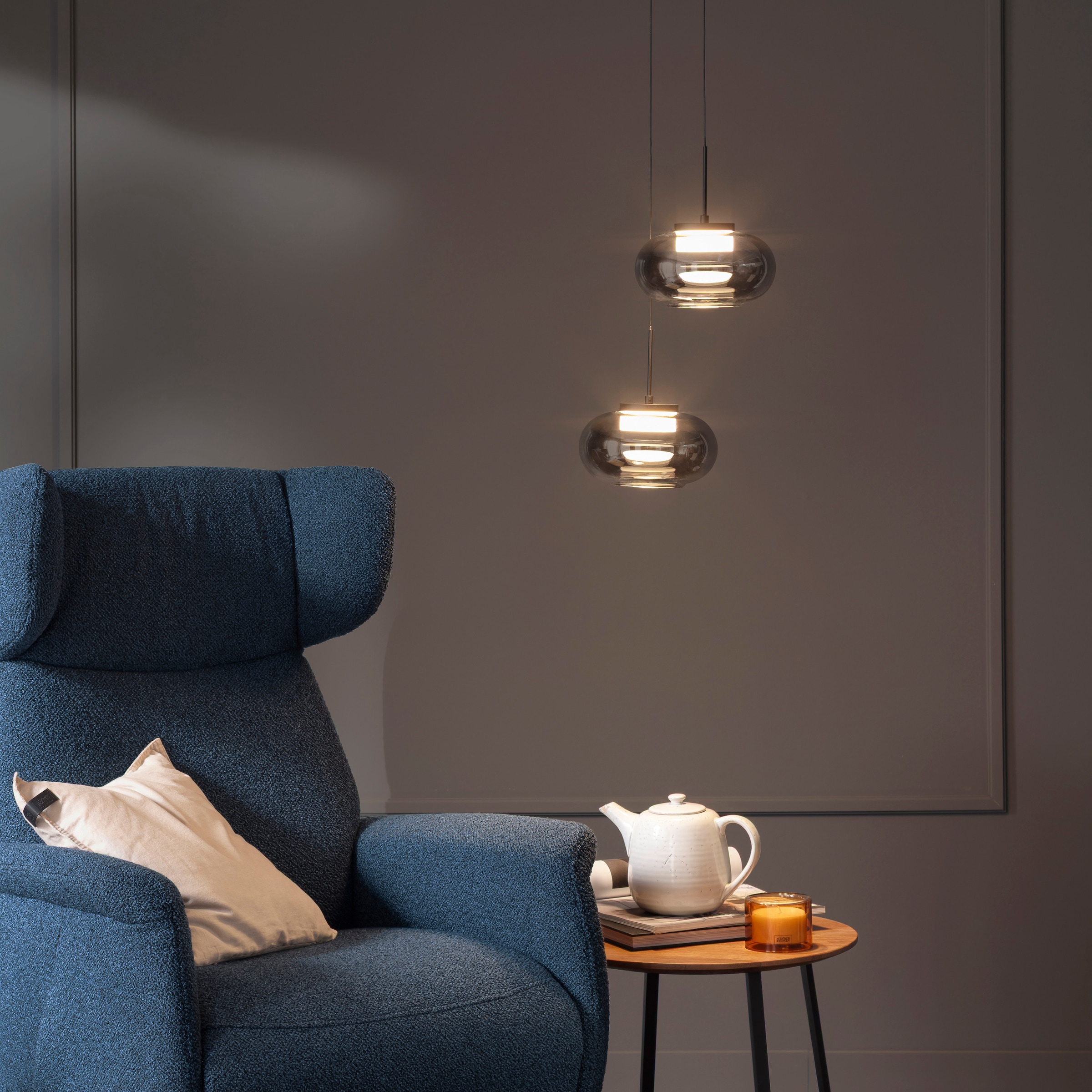 SCHÖNER WOHNEN-Kollektion LED Pendelleuchte »SIA« LED-Board 1 Stk. Warmweiß SCHÖNER WOHNEN Kollektion, Höhenverstellbar, SimplyDim, Memoryfunktion