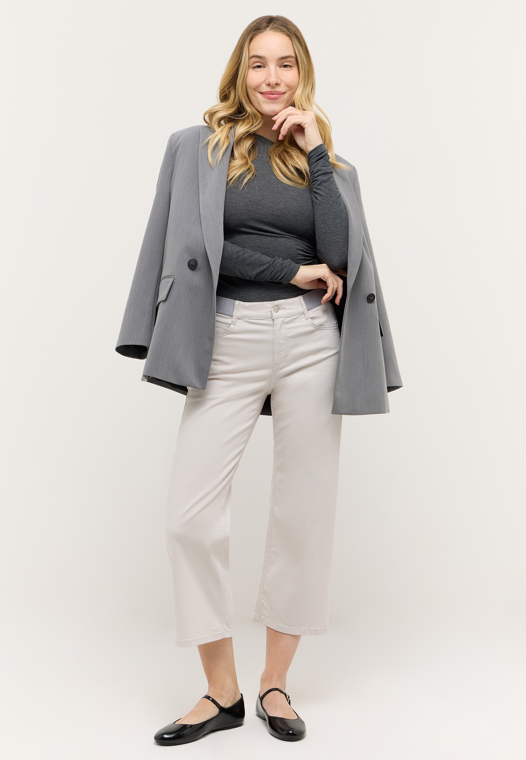 ANGELS 5-Pocket-Jeans »LINN SPORTY« mit Bügelfalte