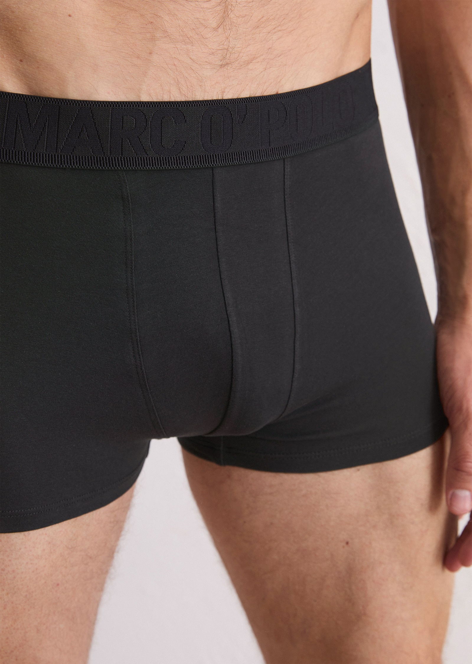 Marc O'Polo Trunk »Essentials« 3er Pack,  ohne Eingriff, Logo-Bund, elastisch, Baumwollmix, atmungsaktiv