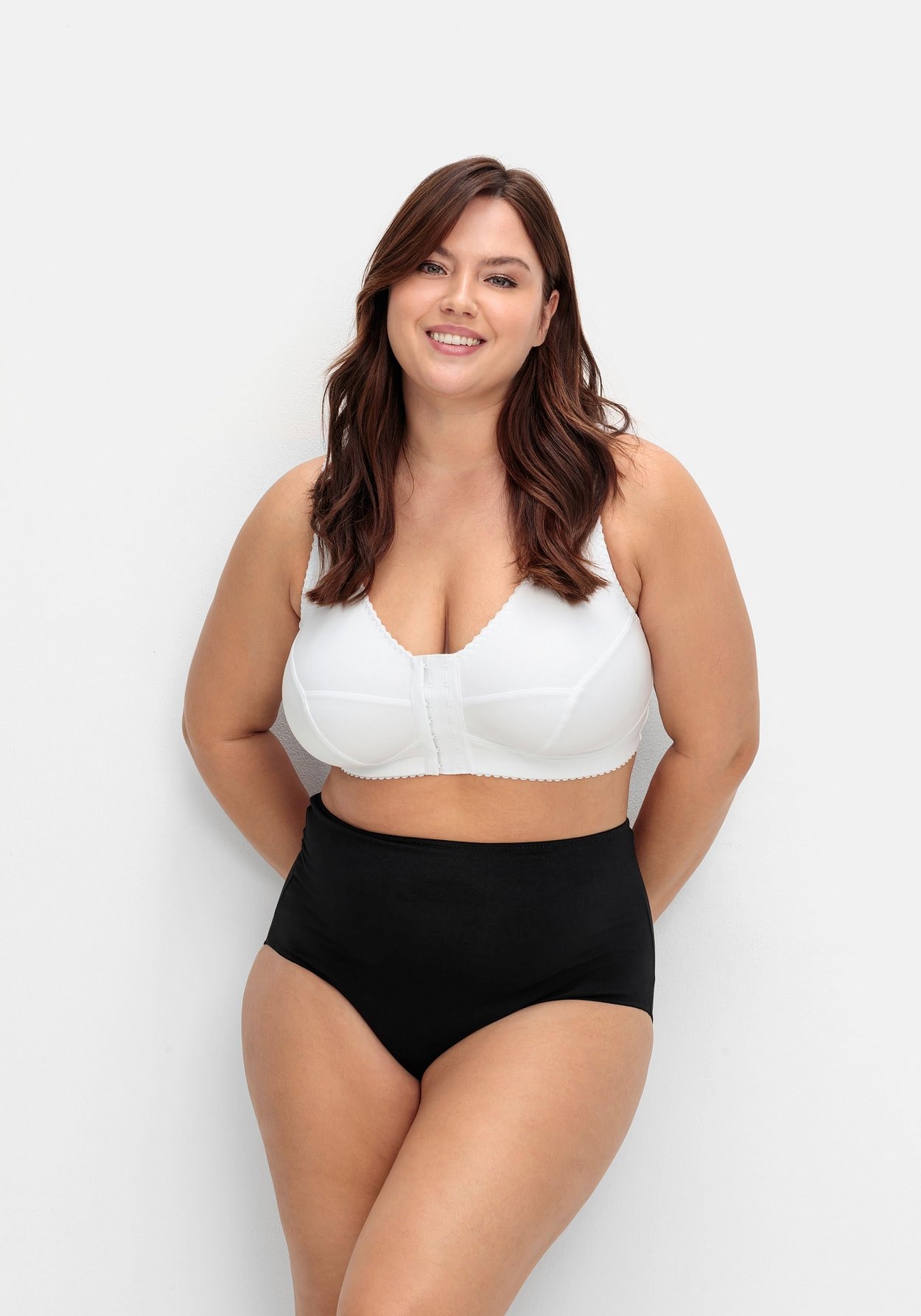 Sheego High-Waist-Slip »Taillenslip im 5er-Pack, mit hohem Beinausschnitt«