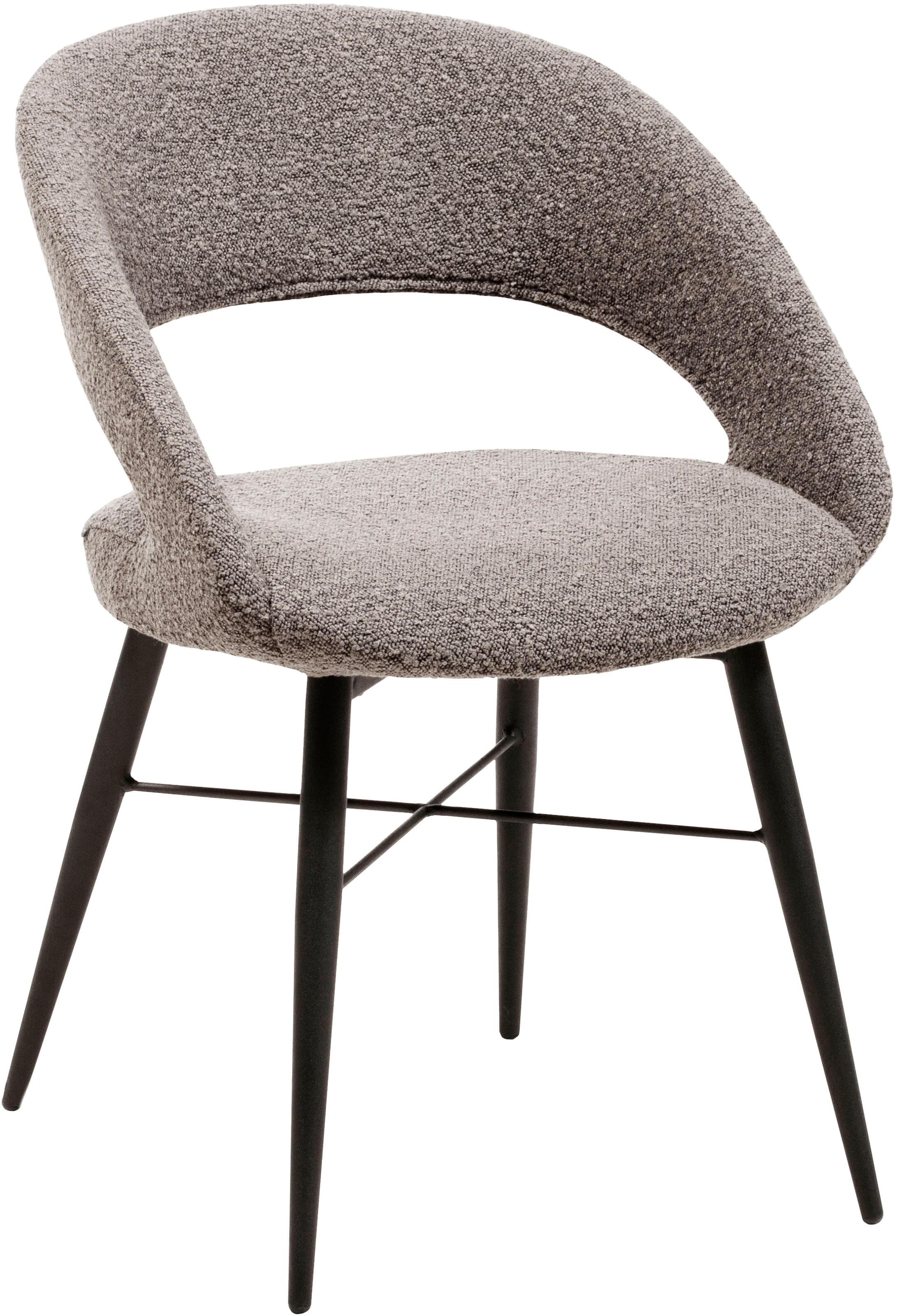 OMG Design Esszimmerstuhl »Marley« (Set) 1 Stk.mit modernem Cut-Out, Bouclé Bezug