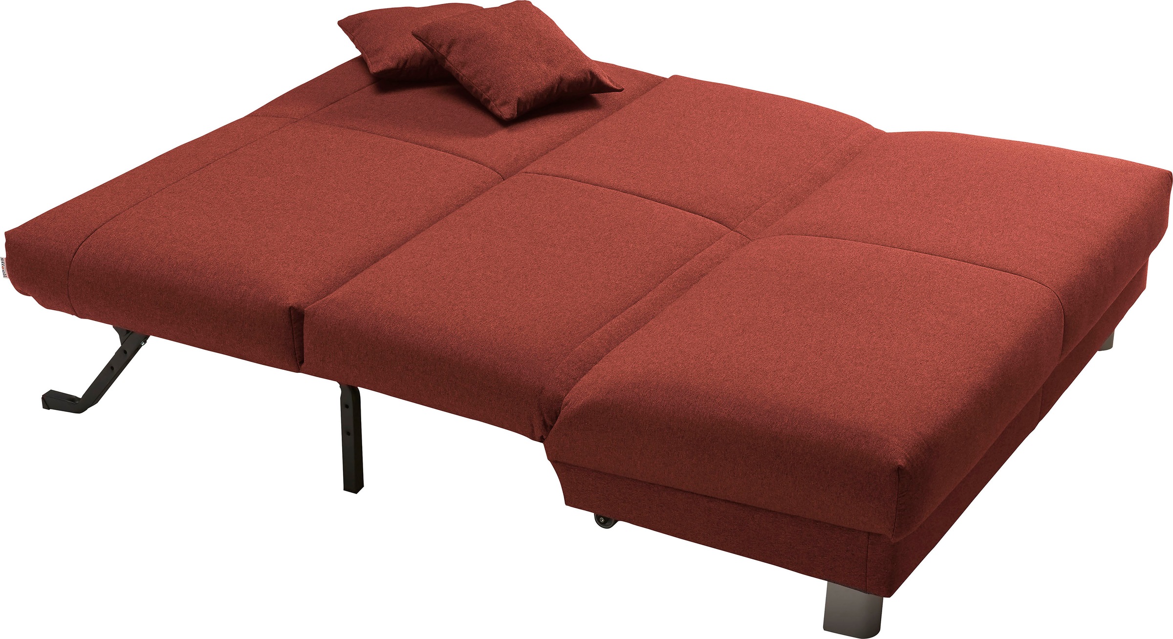 ell + ell Schlafsofa »Enny«, Breite 180 cm, Liegehöhe 40 cm, Füße alufarben