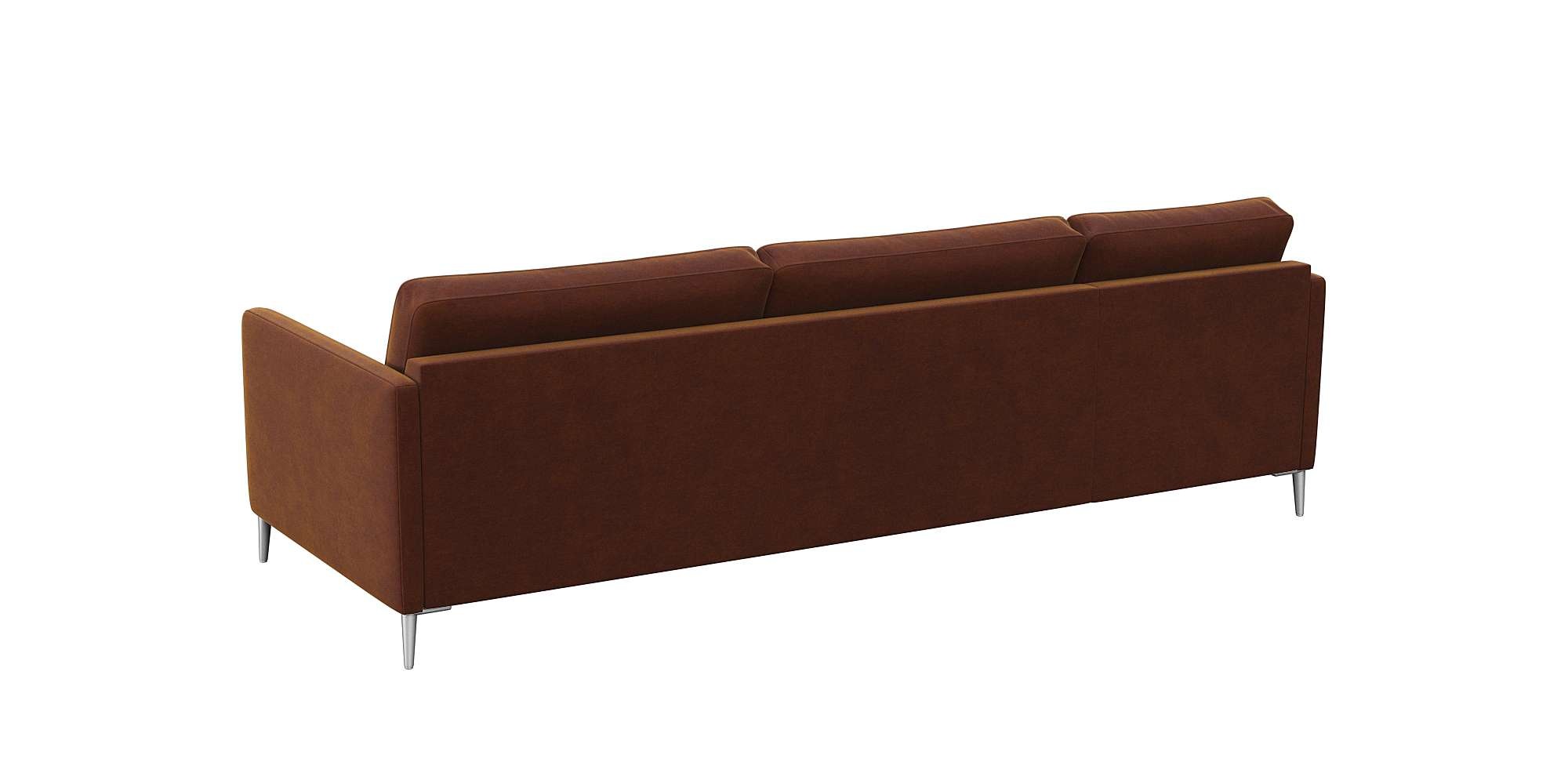 FLEXLUX Ecksofa »Fiore, L-Form, bequem und komfortabel durch hochwertigem Sitzaufbau«, schmale Armlehnen, Kaltschaum, Füße Alu