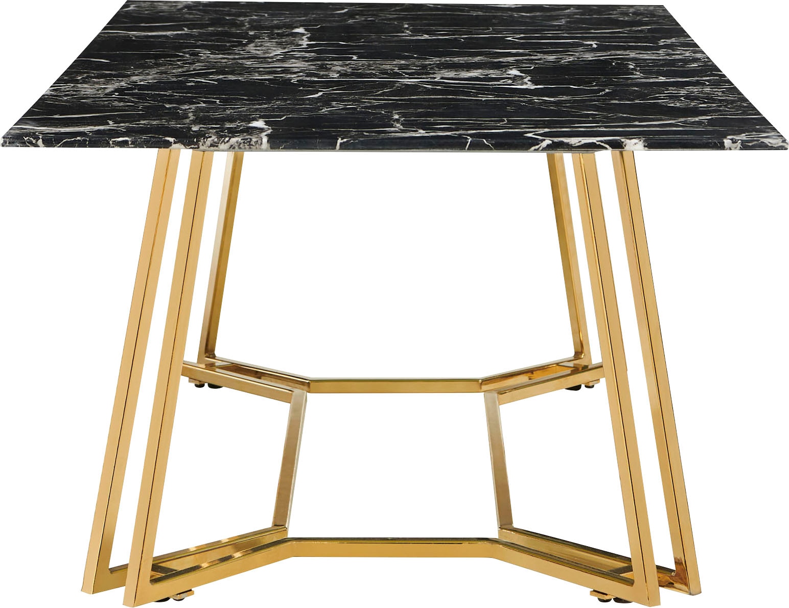SalesFever Couchtisch, Tischplatte im Marmor-Design