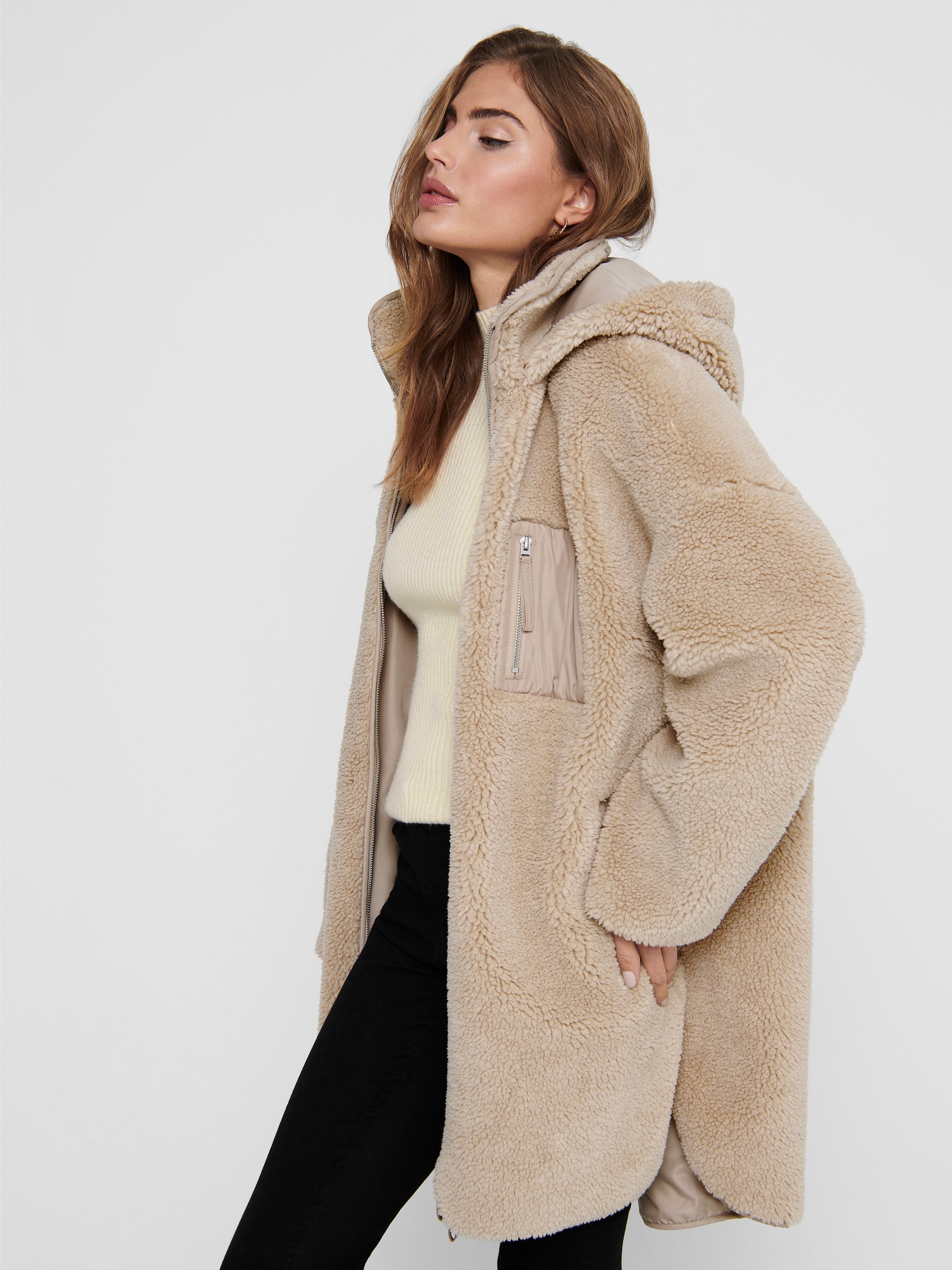 ONLY Wollmantel »ONLSASCHA SHERPA JACKET LIFE OTW NOOS«