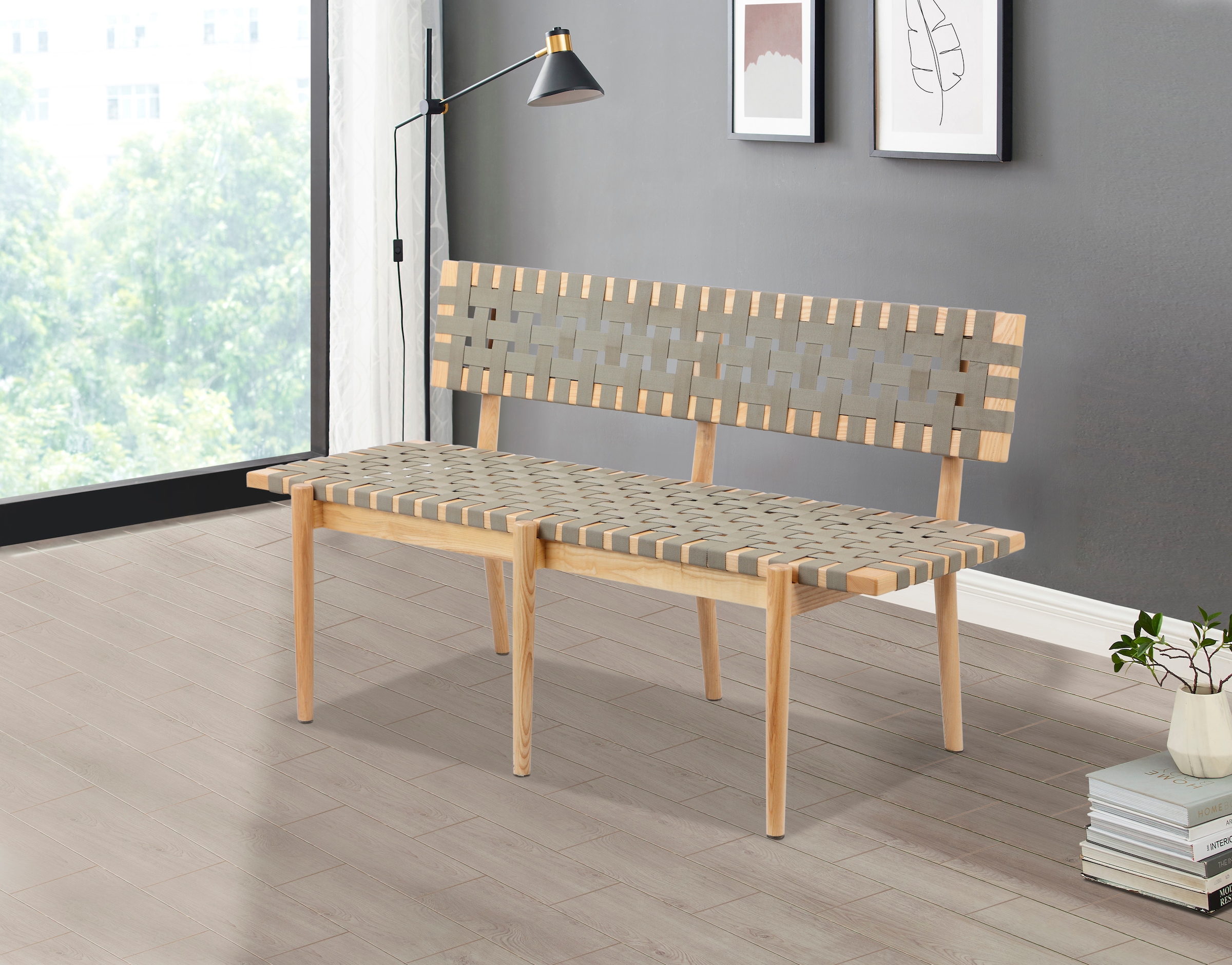 Sitzbank »Jorunn«, In 2 Farben erhältlich, aus massivem Eschenholz, Breite 140 cm