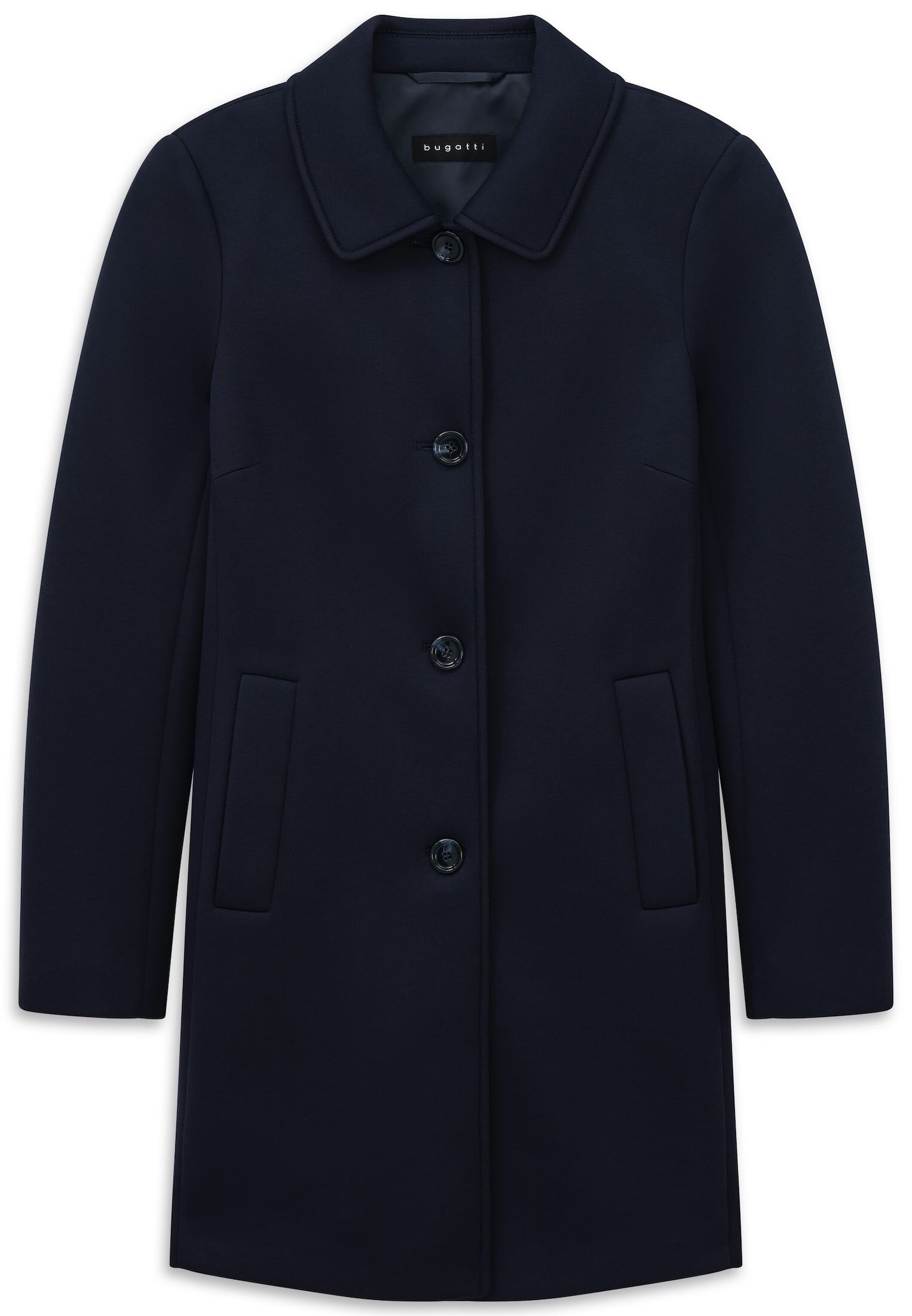 bugatti Kurzmantel »Regular Fit« aus Neopren mit Knopfleiste