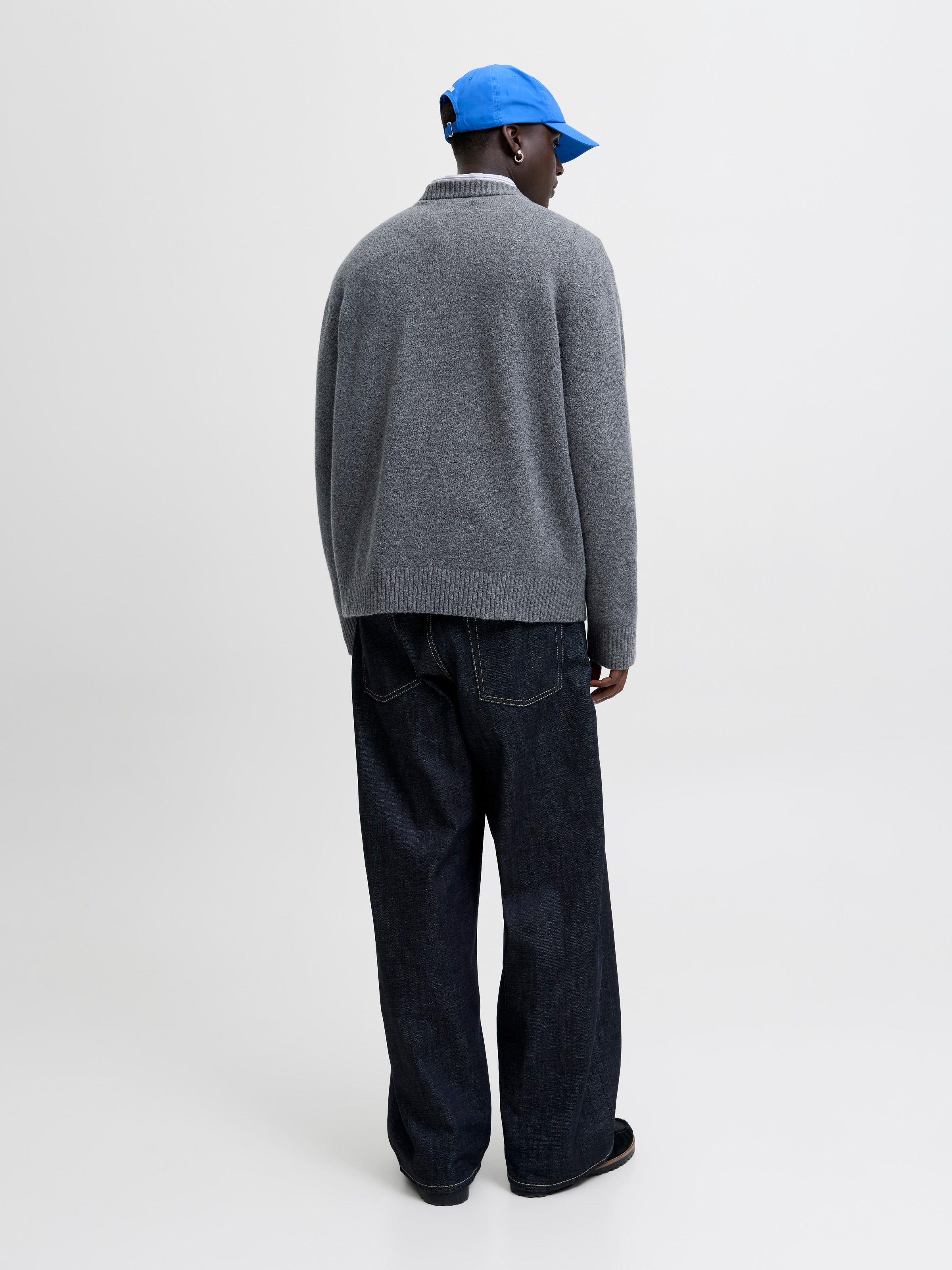 Jack & Jones Rundhalspullover »JORNORREBRO KNIT CREW NECK SN« Baumwollmischung, locker geschnitten