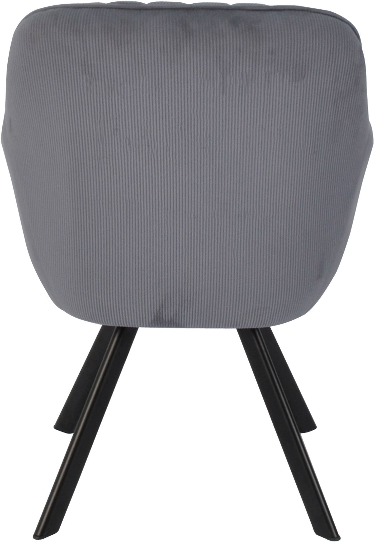 Homexperts Esszimmerstuhl »Carlo«, (Set), 2 St., Cord, Drehstuhl, Bezug in Cord oder Kunstleder