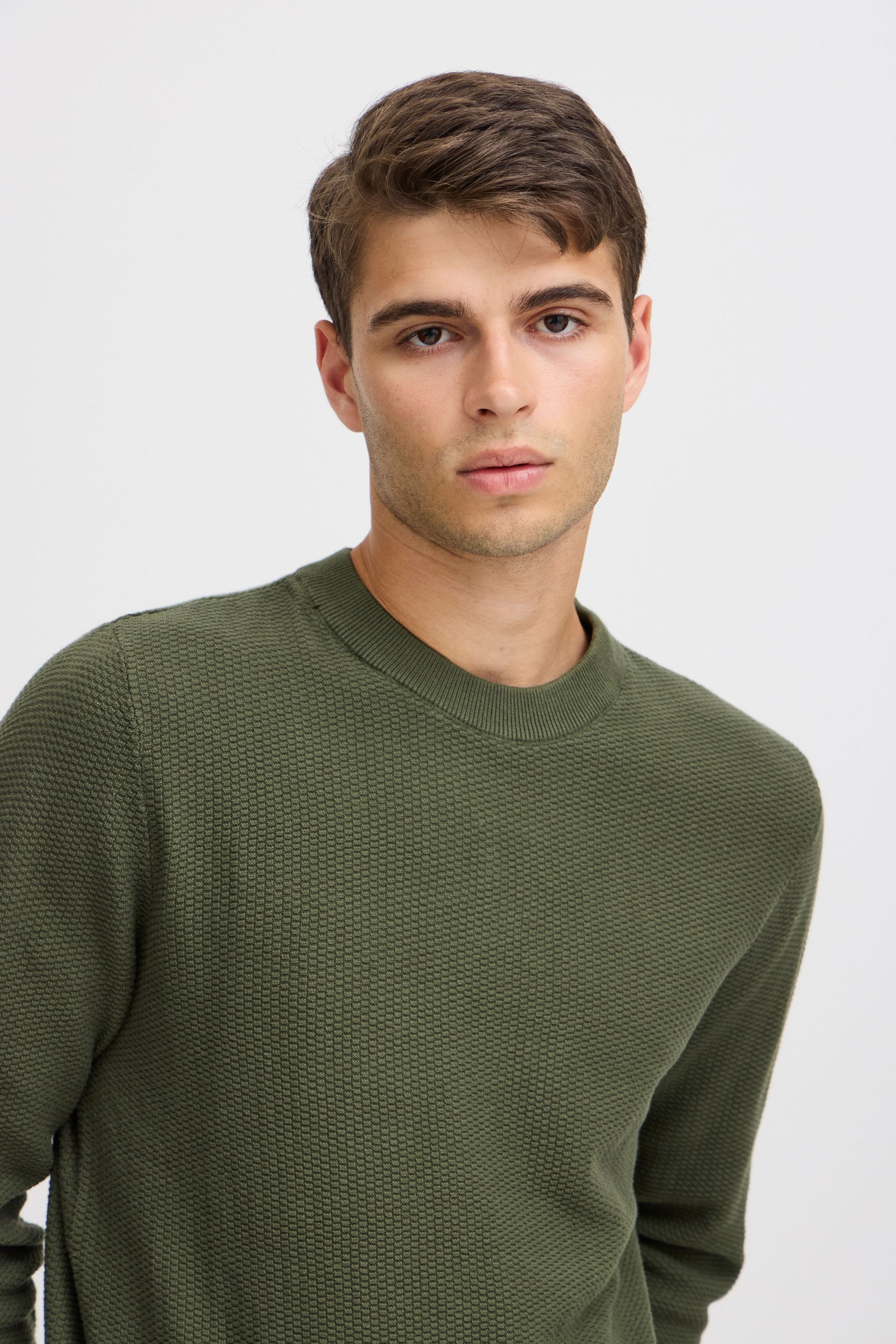 Casual Friday Strickfleece-Pullover »Strickpullover CFKARL 0160 structured crew neck knit«