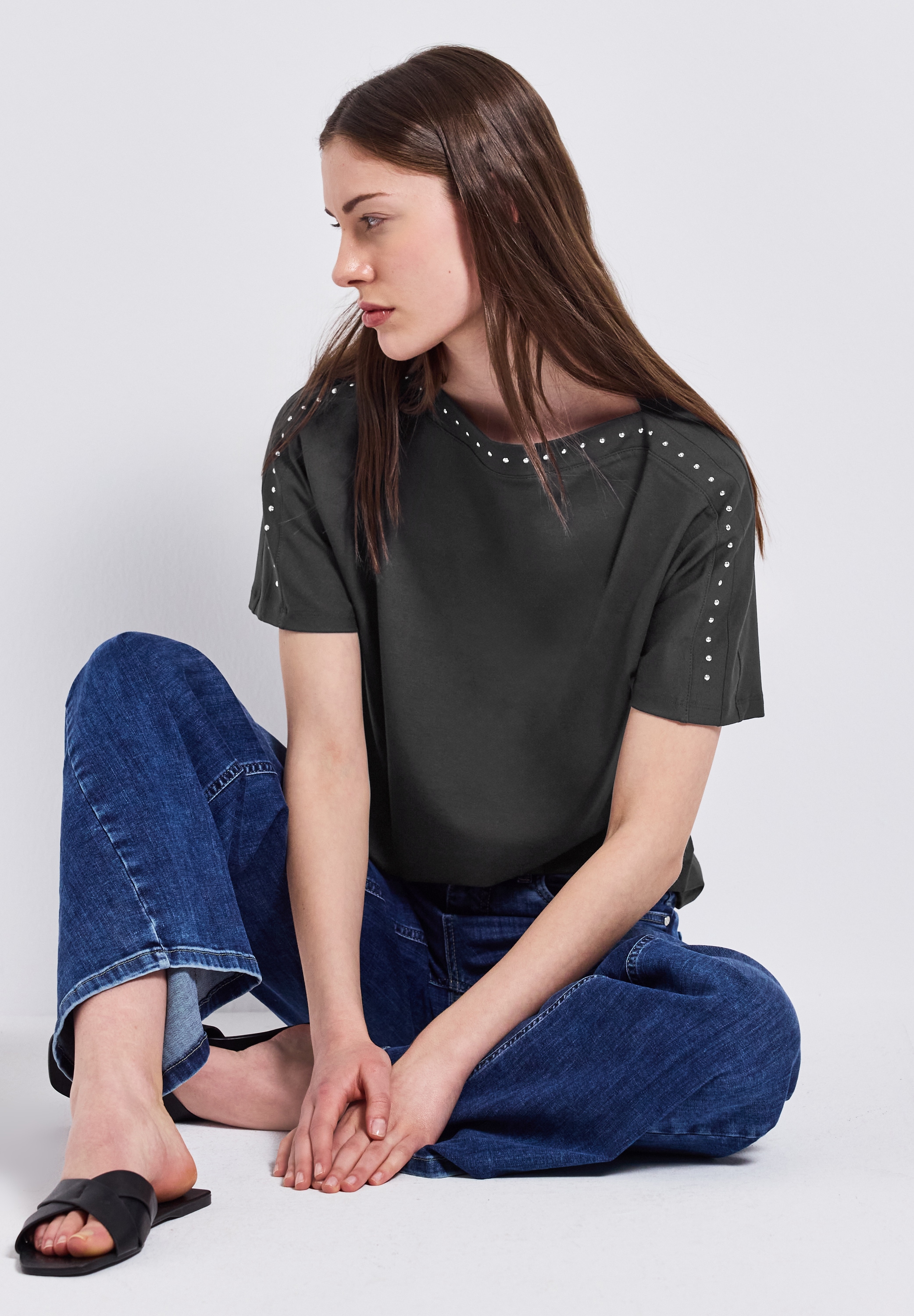 STREET ONE T-Shirt, mit Nieten