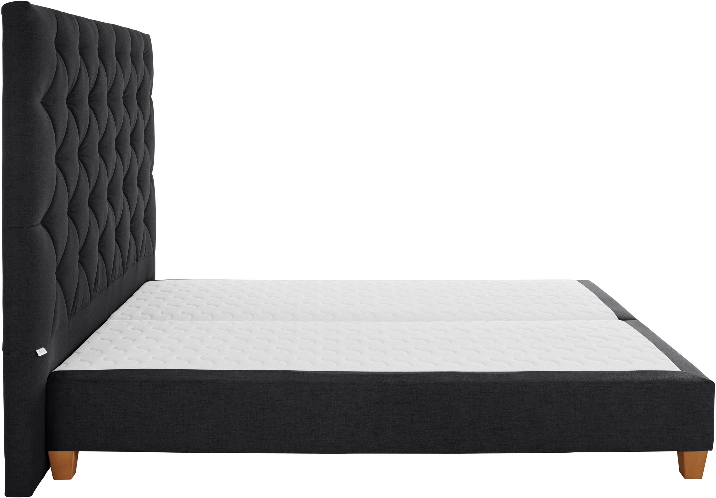 Guido Maria Kretschmer Home&Living Boxspringbett »Harmones hoch«, in 3 Breiten, Härtegrad auch im Mix mit je 1 Matratze in H2 und H3