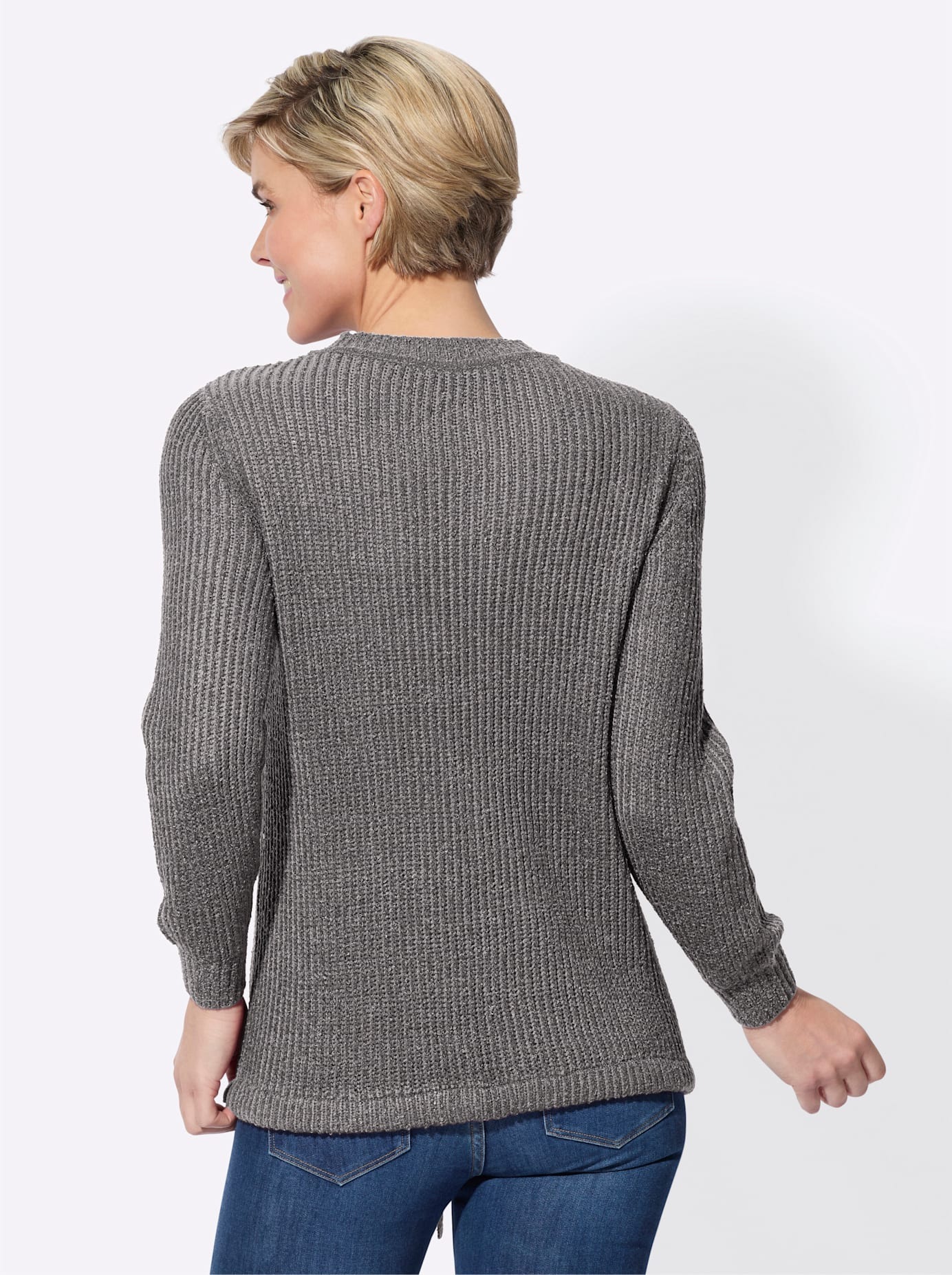 Classic Basics Rundhalspullover »Bouclé-Pullover«